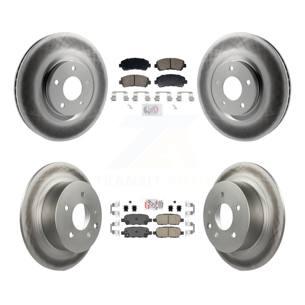 Transit Auto KGA-106196 Disc Brake Kit for 2007-2012 Nissan Sentra - Front and Rear