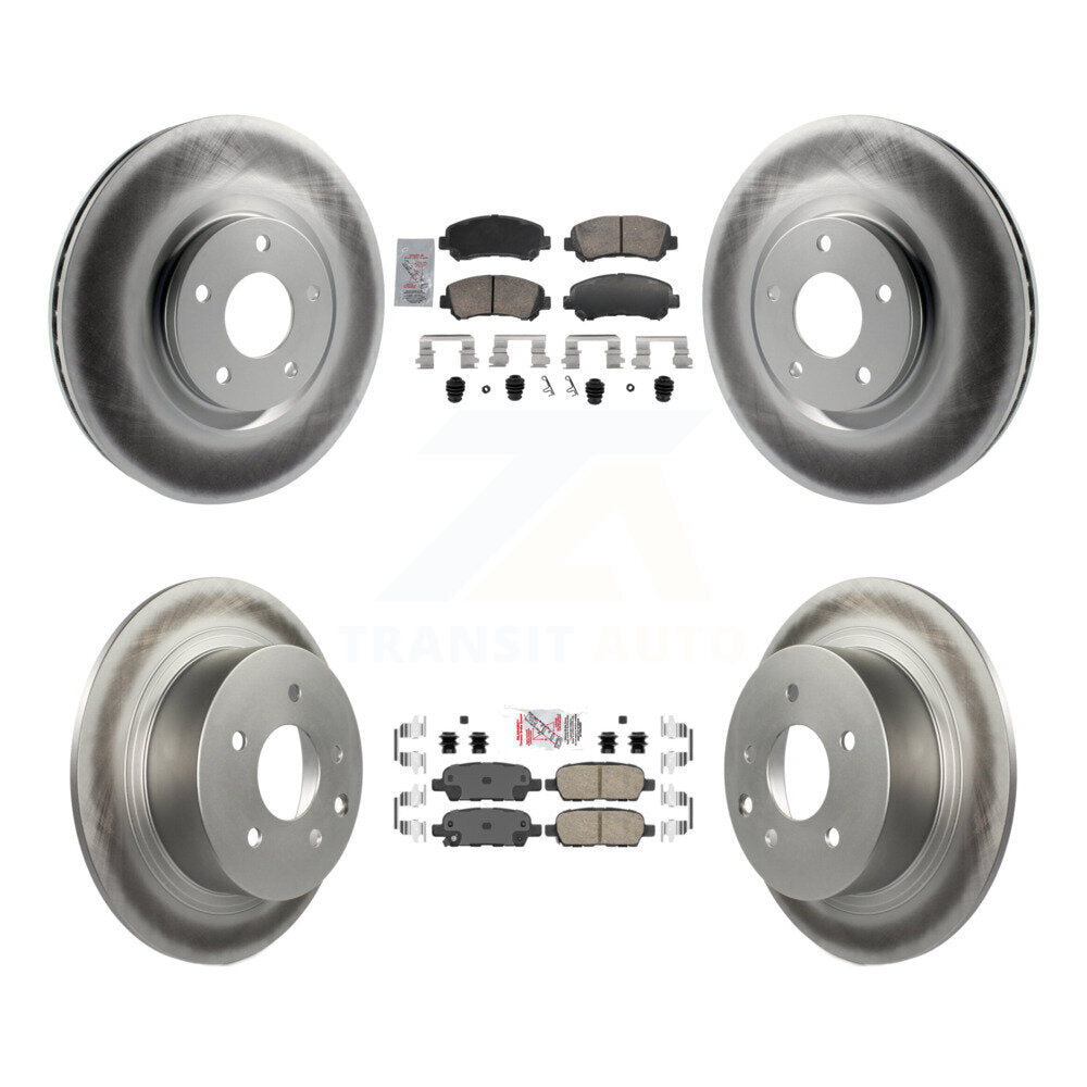 Transit Auto KGA-106197 Disc Brake Kit for 2007-2012 Nissan Sentra - Front and Rear