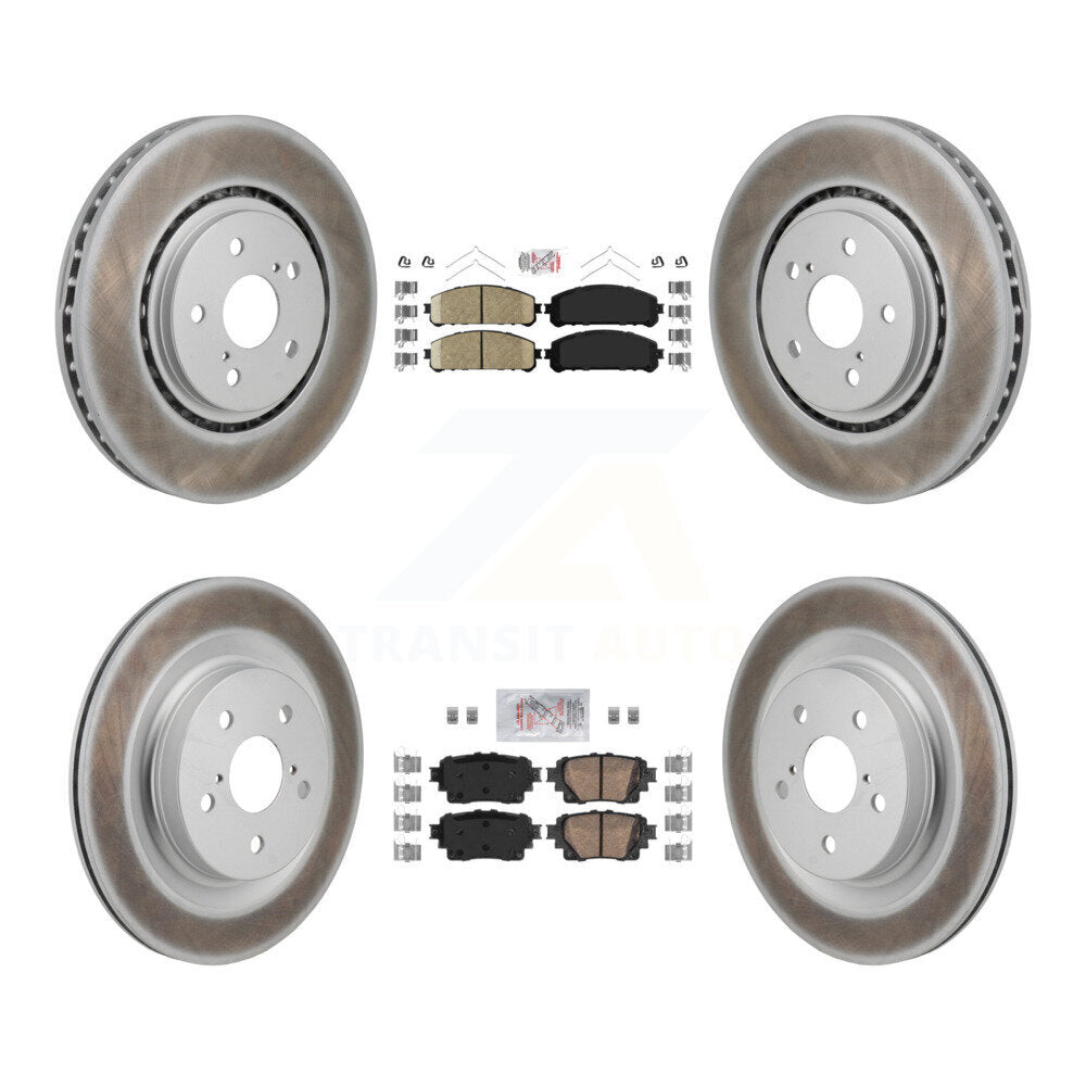 Transit Auto KGA-106198 Disc Brake Kit for 2021-2023 Lexus NX450h+, Toyota RAV4 Prime, Toyota Sienna - Front and Rear