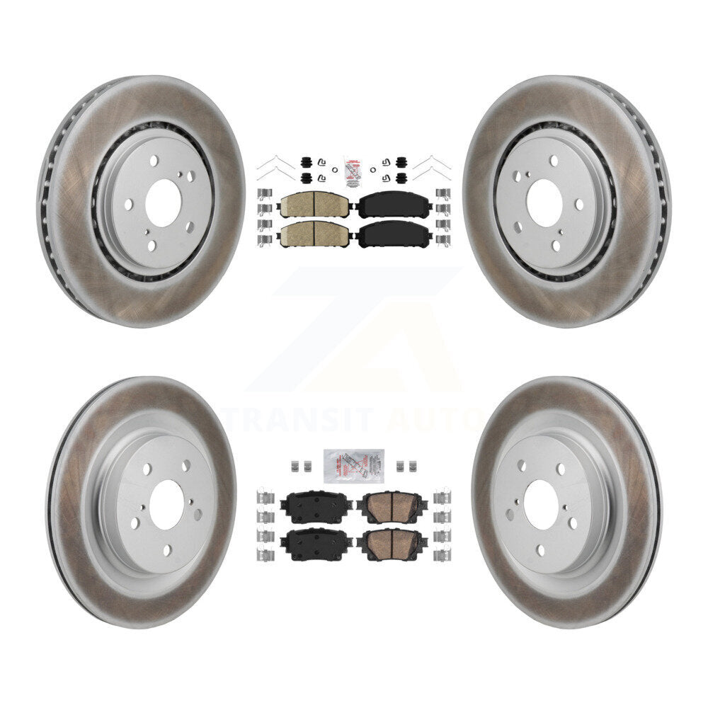 Transit Auto KGA-106199 Disc Brake Kit for 2021-2023 Lexus NX450h+, Toyota RAV4 Prime, Toyota Sienna - Front and Rear