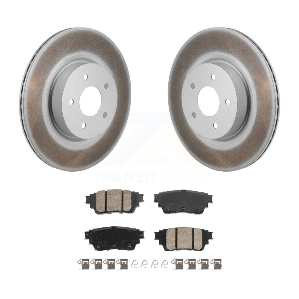 Transit Auto KGA-106296 Disc Brake Kit for 2022-2023 INFINITI QX60, Mitsubishi Outlander, Nissan Pathfinder - Rear