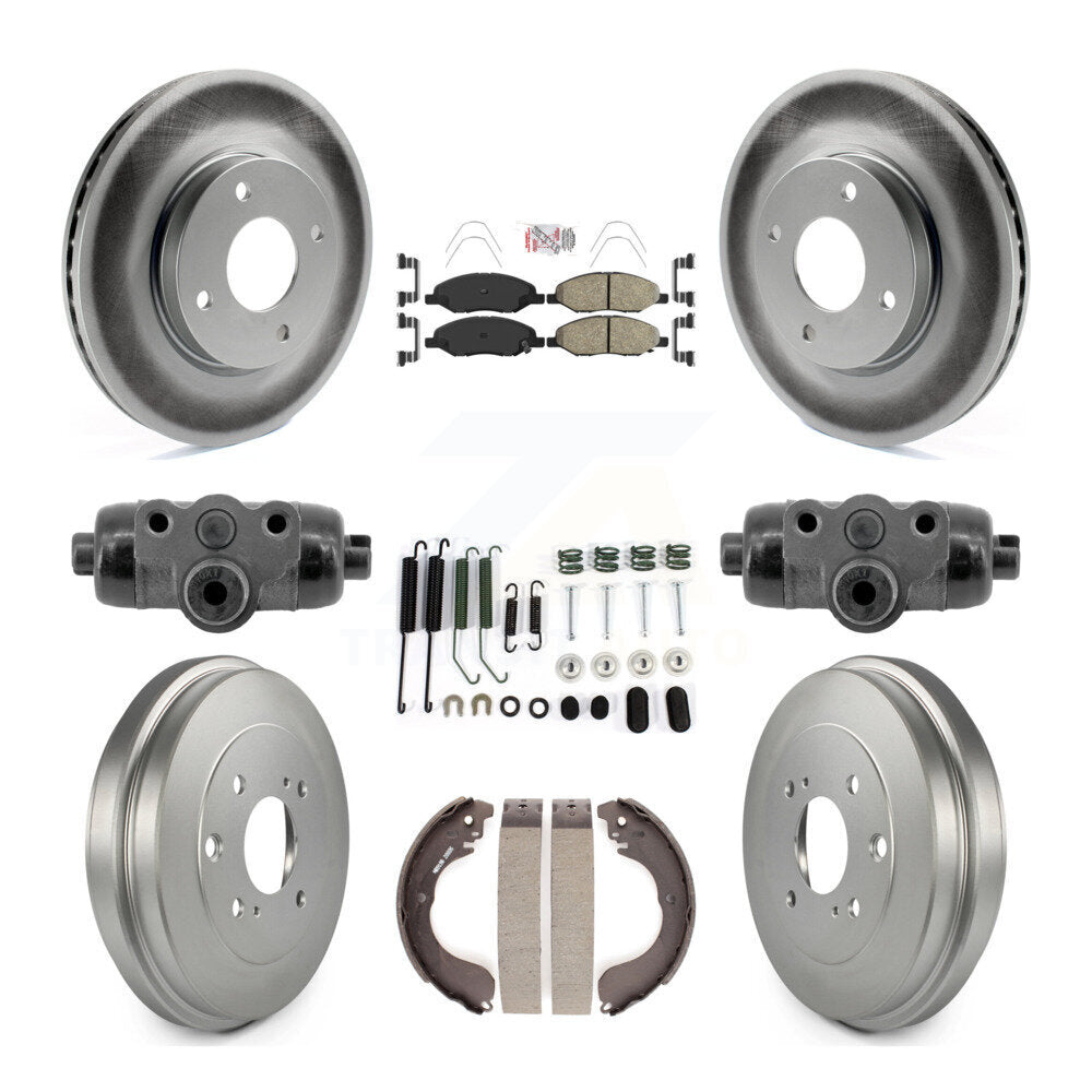 Transit Auto KGA-106338 Disc Brake Kit for 2008 Nissan Versa - Front and Rear
