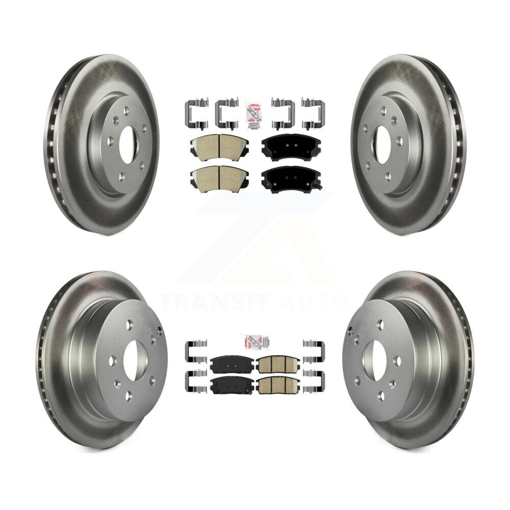 Transit Auto KGA-107532 Disc Brake Kit for 2017 GMC Terrain - Front and Rear