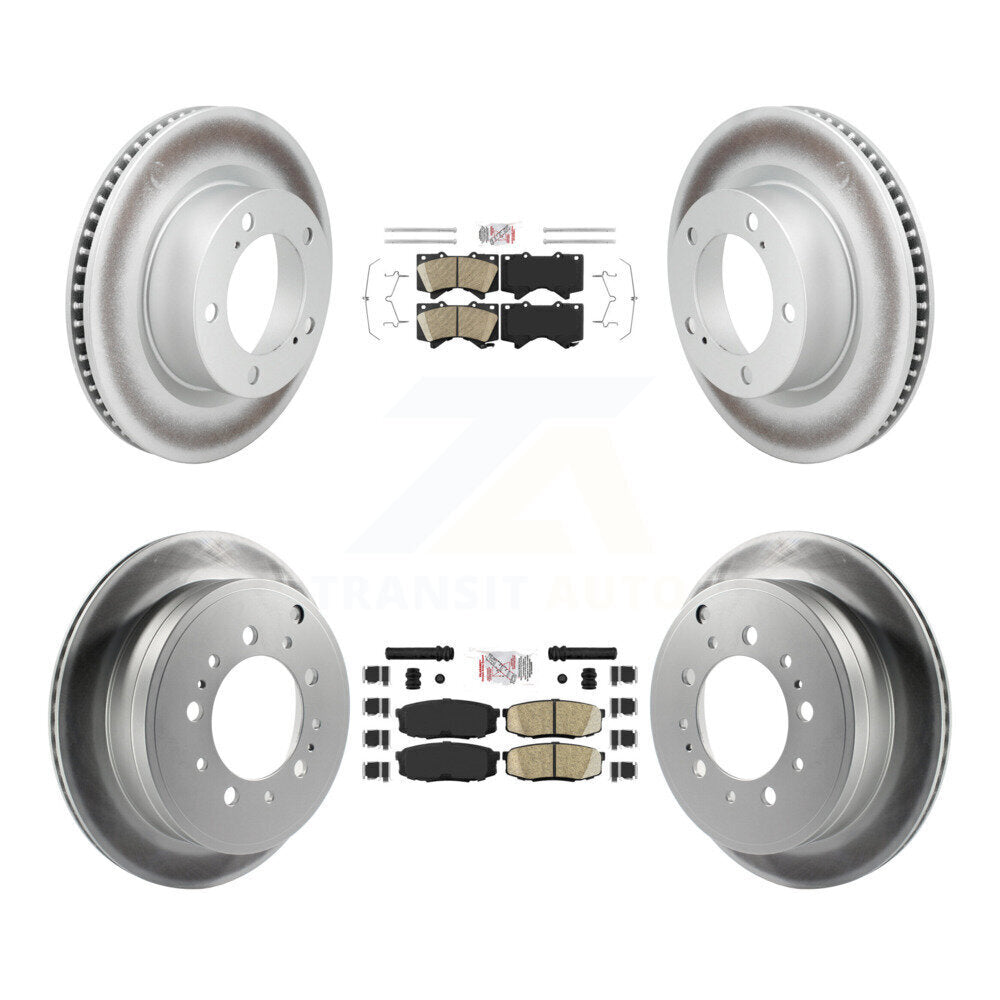 Transit Auto KGA-107548 Disc Brake Kit for 2008-2020 Toyota Land Cruiser, Lexus LX570 - Front and Rear