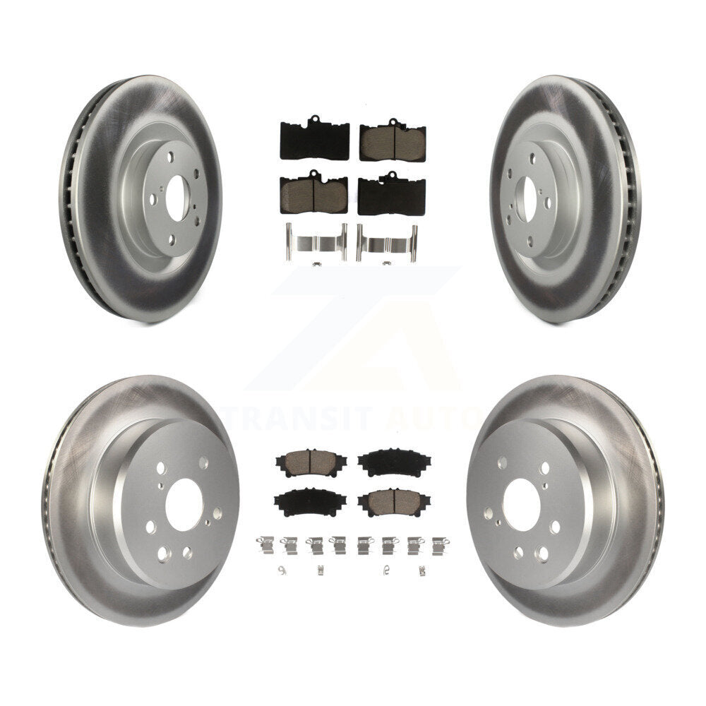 Transit Auto KGC-100007 Disc Brake Kit for 2013-2020 Lexus IS350, Lexus GS300 and More - Front and Rear