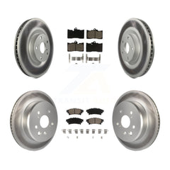 Transit Auto KGC-100007 Disc Brake Kit for 2013-2020 Lexus IS350, Lexus GS300 and More - Front and Rear