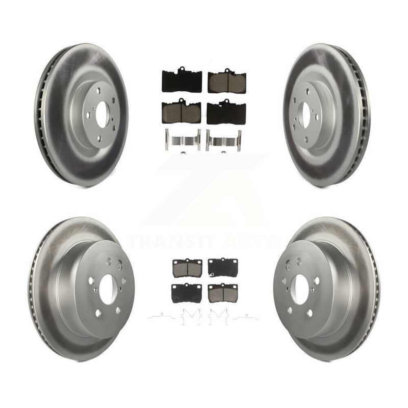 Transit Auto KGC-100010 Disc Brake Kit for 2007-2013 Lexus IS350, Lexus GS350 and More - Front and Rear