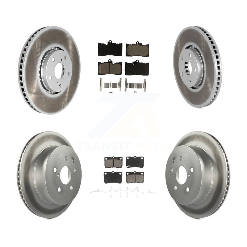 Transit Auto KGC-100011 Disc Brake Kit for 2006-2013 Lexus IS350, Lexus GS350 and More - Front and Rear