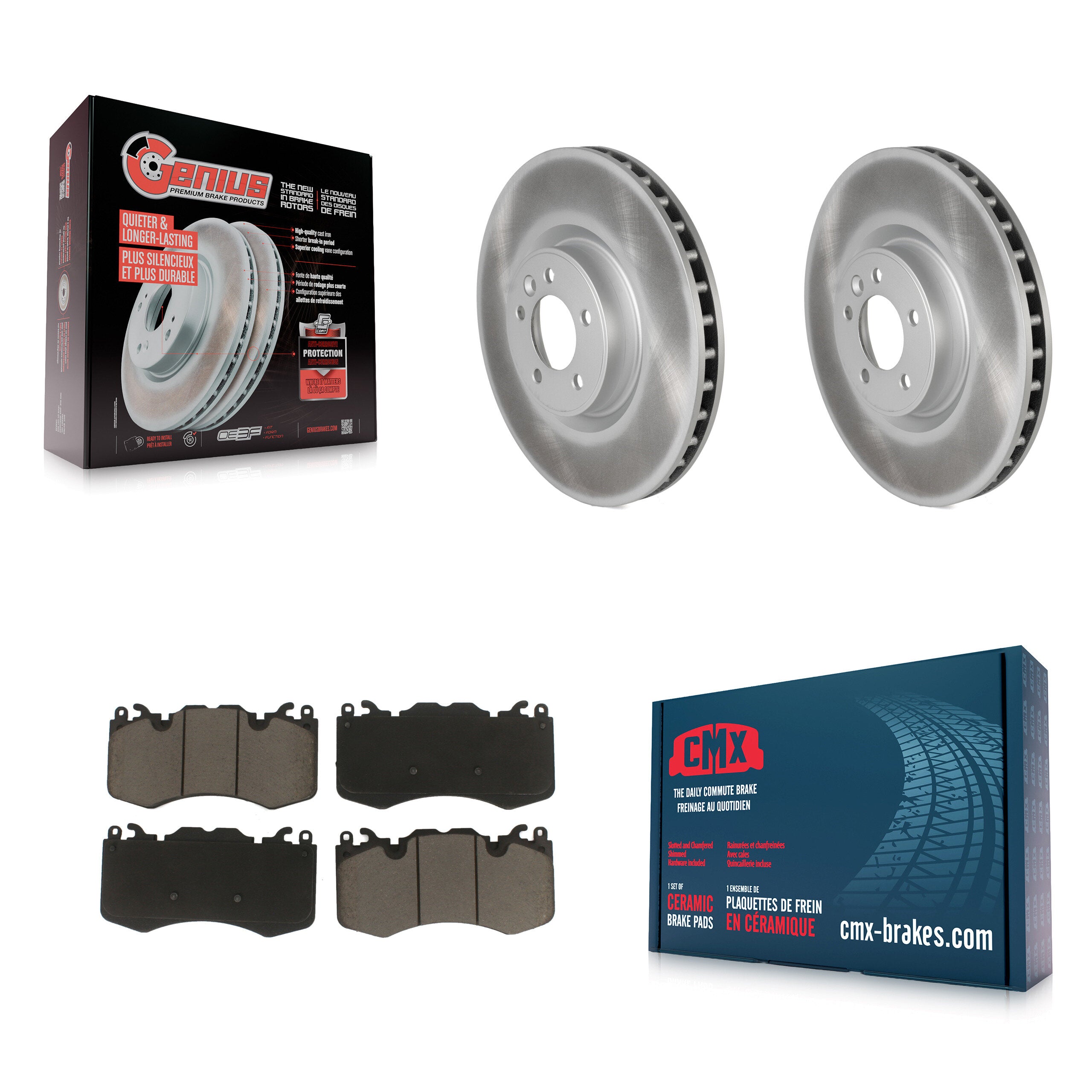 Transit Auto KGC-100019 Disc Brake Kit for 2010-2021 Land Rover Range Rover, Land Rover Range Rover Sport - Front