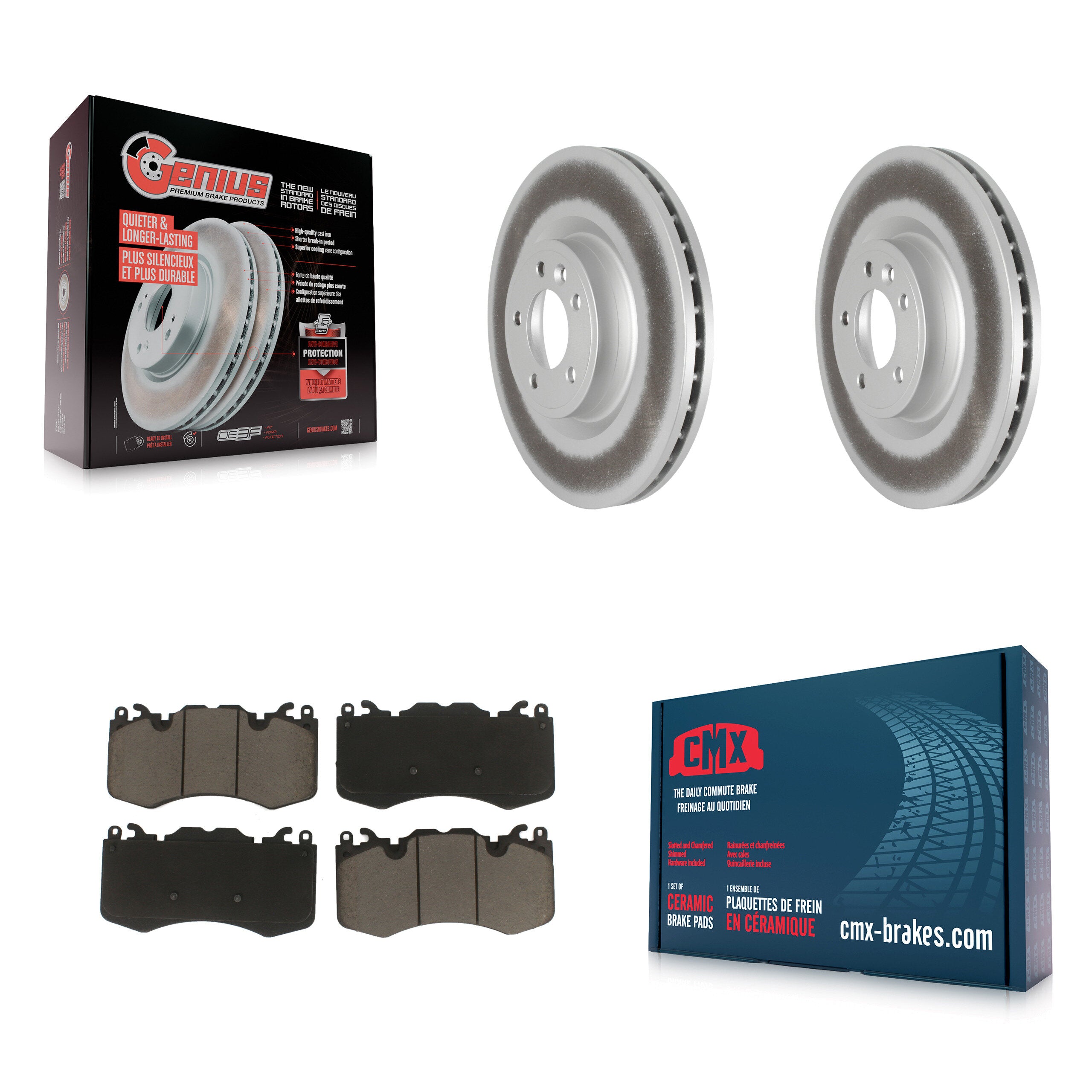 Transit Auto KGC-100020 Disc Brake Kit for 2020-2021 Land Rover Range Rover, Land Rover Range Rover Sport - Front
