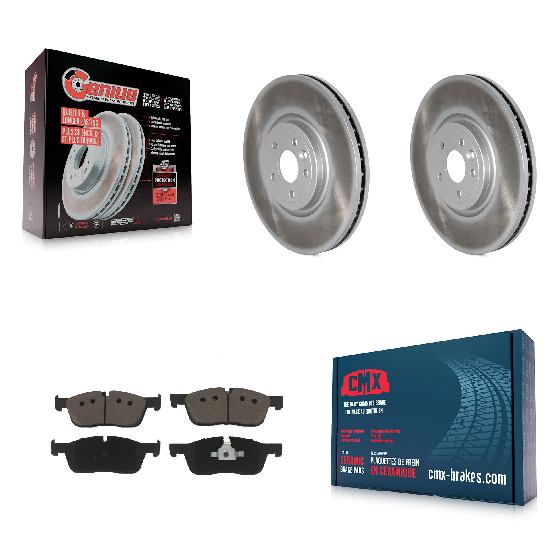 Transit Auto KGC-100021 Disc Brake Kit for 2019 Jaguar XF - Front