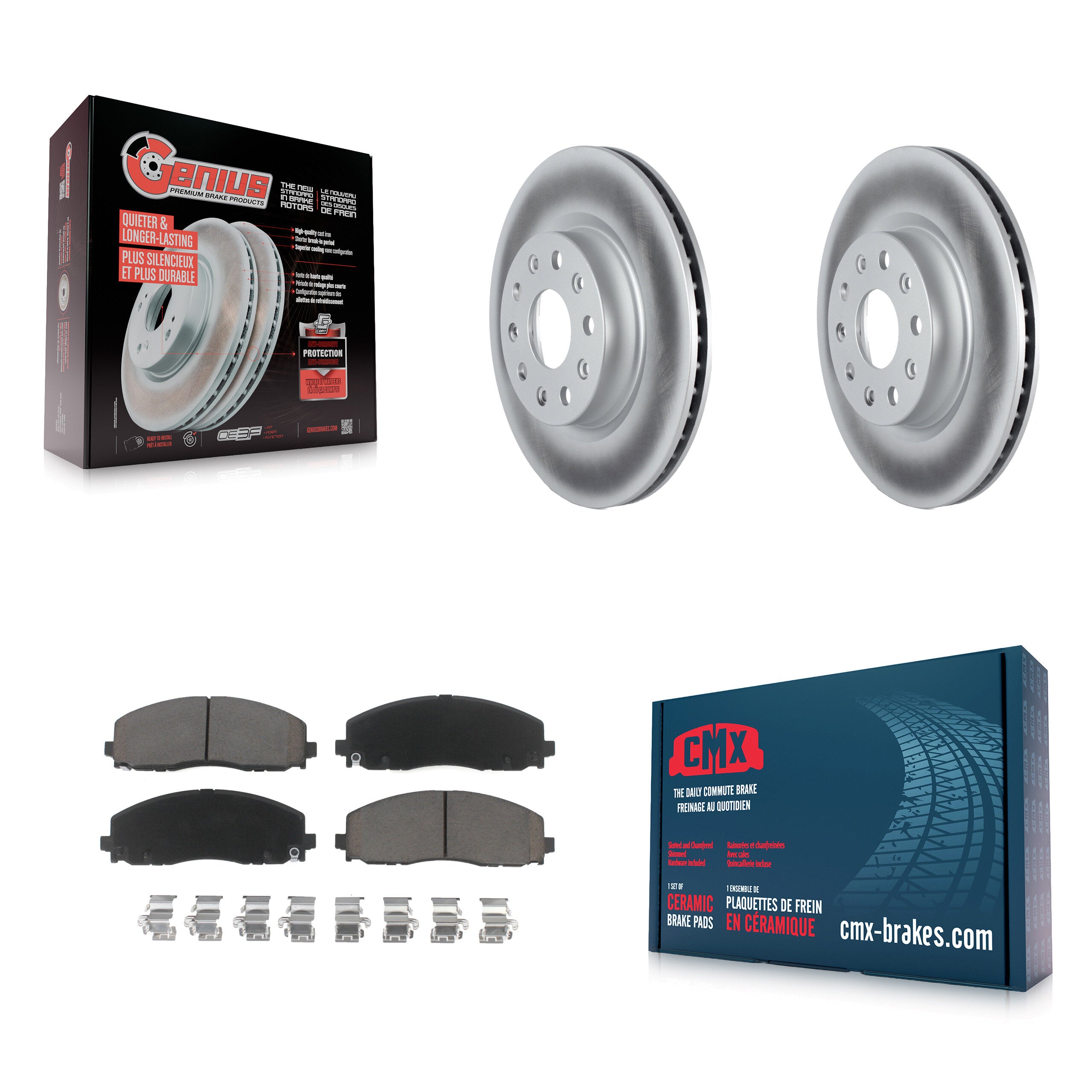 Transit Auto KGC-100022 Disc Brake Kit for 2021-2024 Jeep Wrangler - Front