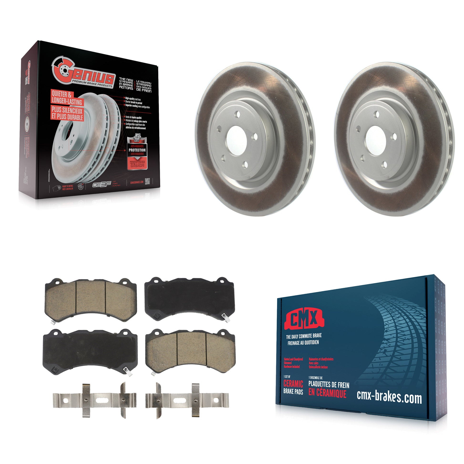 Transit Auto KGC-100033 Disc Brake Kit for 2012-2020 Dodge Durango, Jeep Grand Cherokee - Front