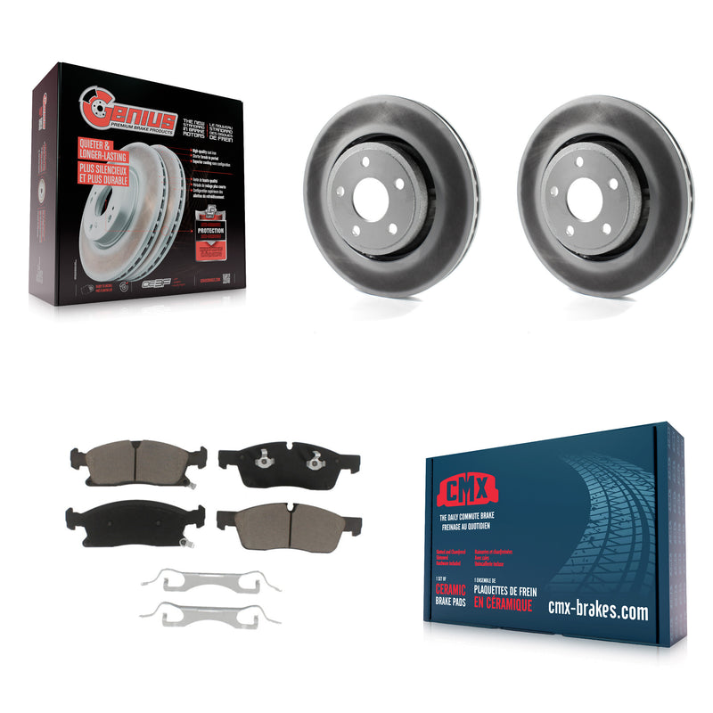 Transit Auto KGC-100035 Disc Brake Kit for 2011-2024 Jeep Grand Cherokee WK, Dodge Durango, Jeep Grand Cherokee - Front
