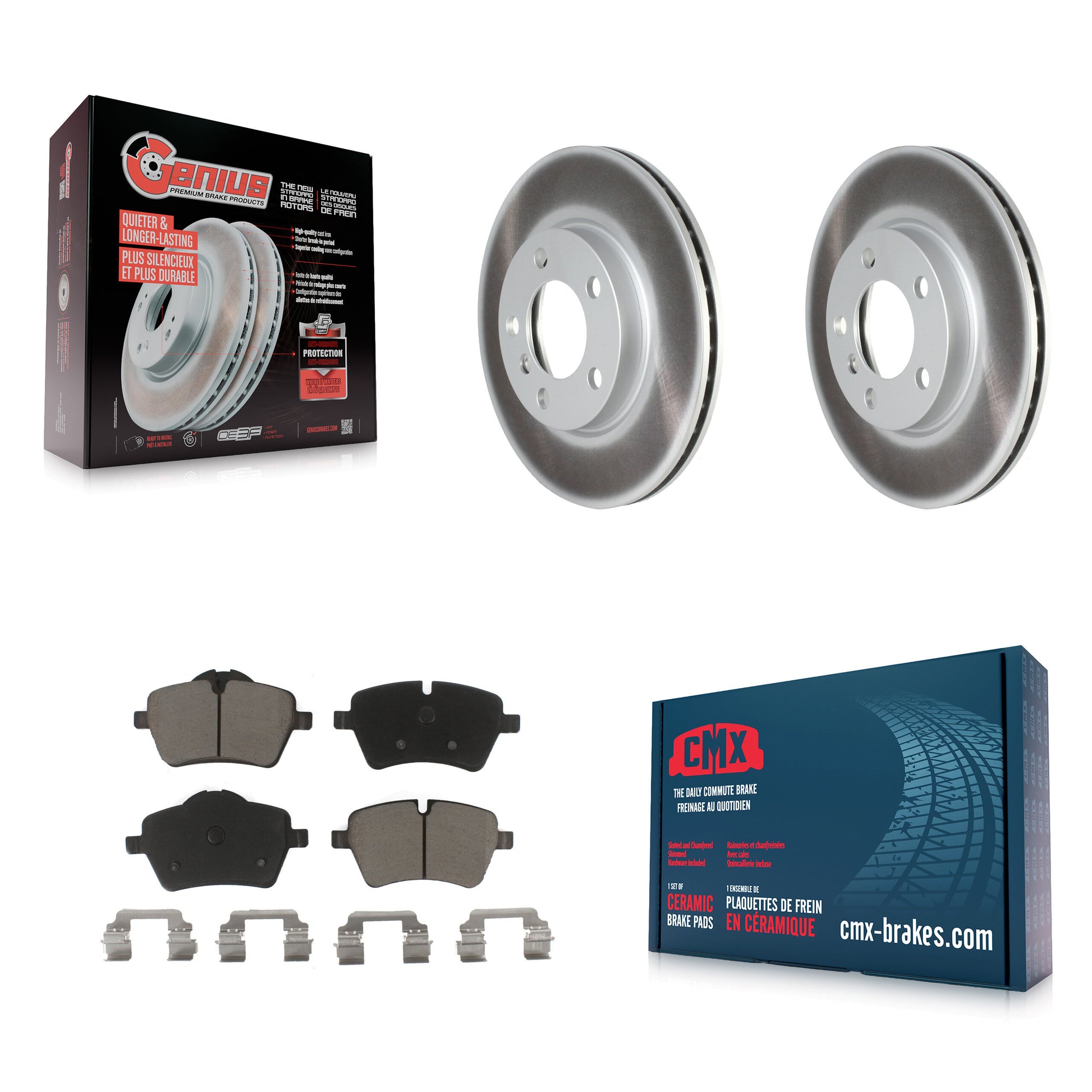 Transit Auto KGC-100037 Disc Brake Kit for 2011-2016 Mini Cooper Countryman, Mini Cooper Paceman - Front
