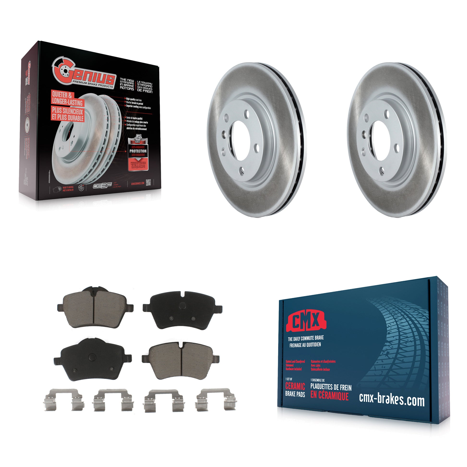 Transit Auto KGC-100038 Disc Brake Kit for 2011-2016 Mini Cooper Countryman, Mini Cooper Paceman - Front