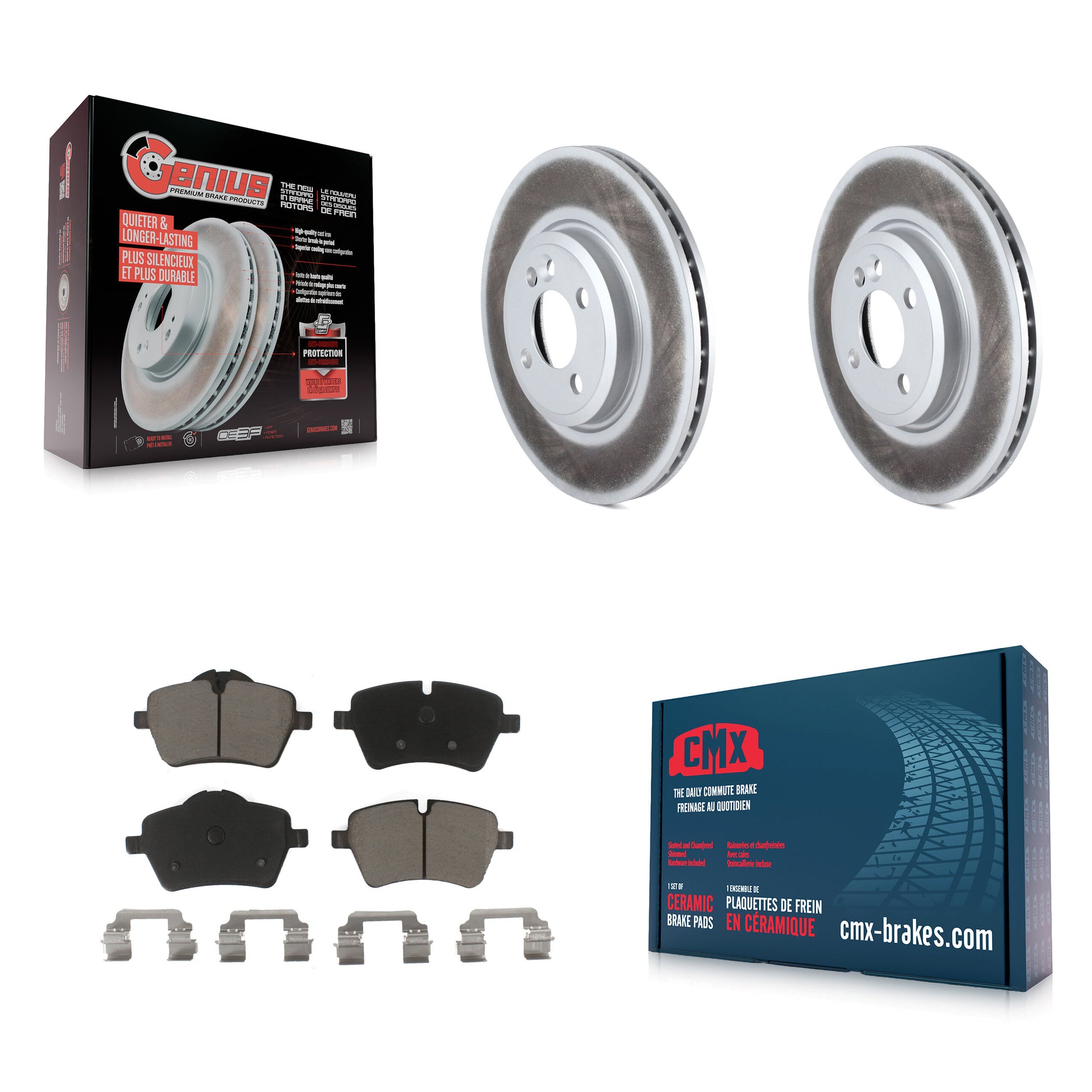 Transit Auto KGC-100039 Disc Brake Kit for 2002-2015 Mini Cooper Countryman, Mini Cooper - Front