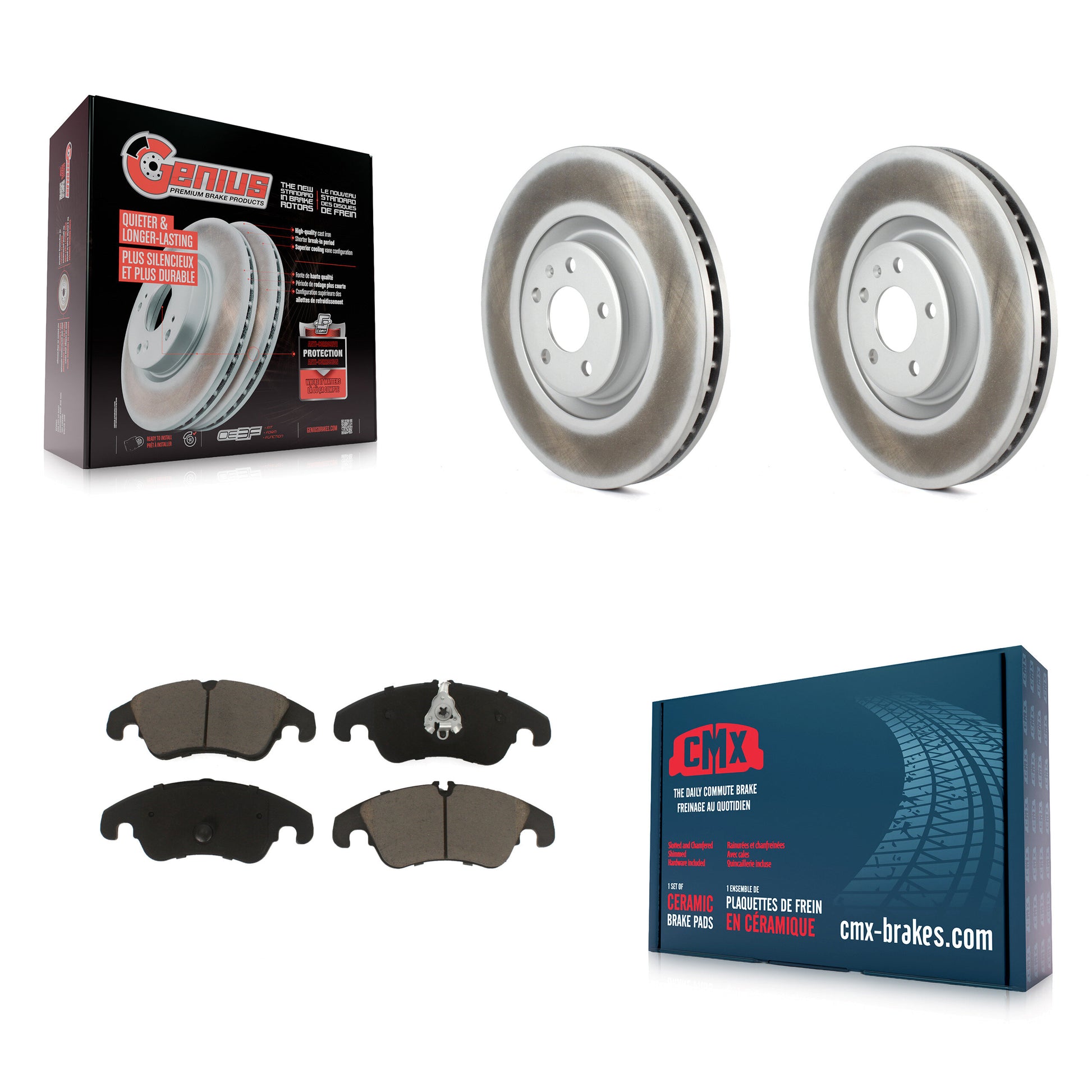 Transit Auto KGC-100044 Disc Brake Kit for 2014 Audi A6 - Front