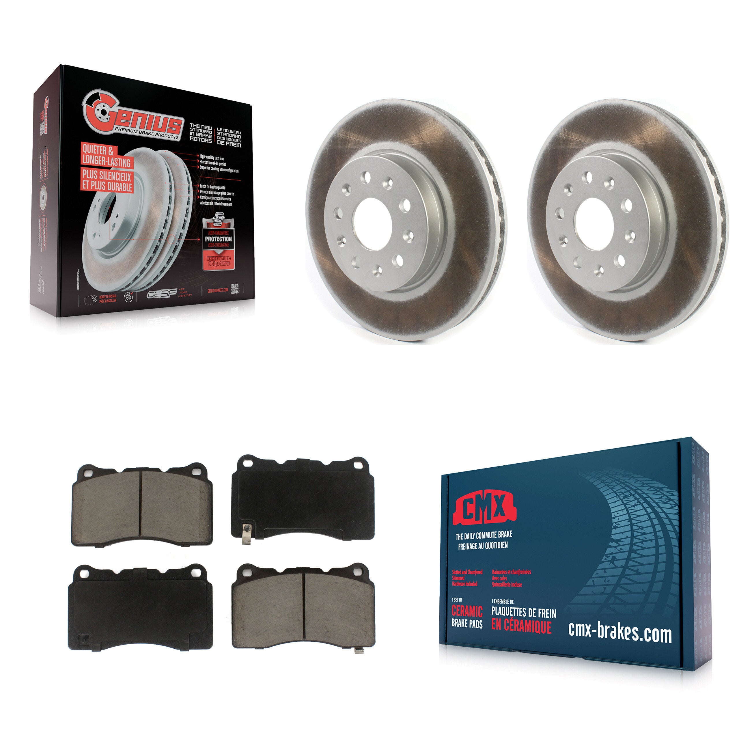 Transit Auto KGC-100048 Disc Brake Kit for 2014-2022 Chevrolet Camaro, Cadillac CTS, Cadillac CT6 - Front