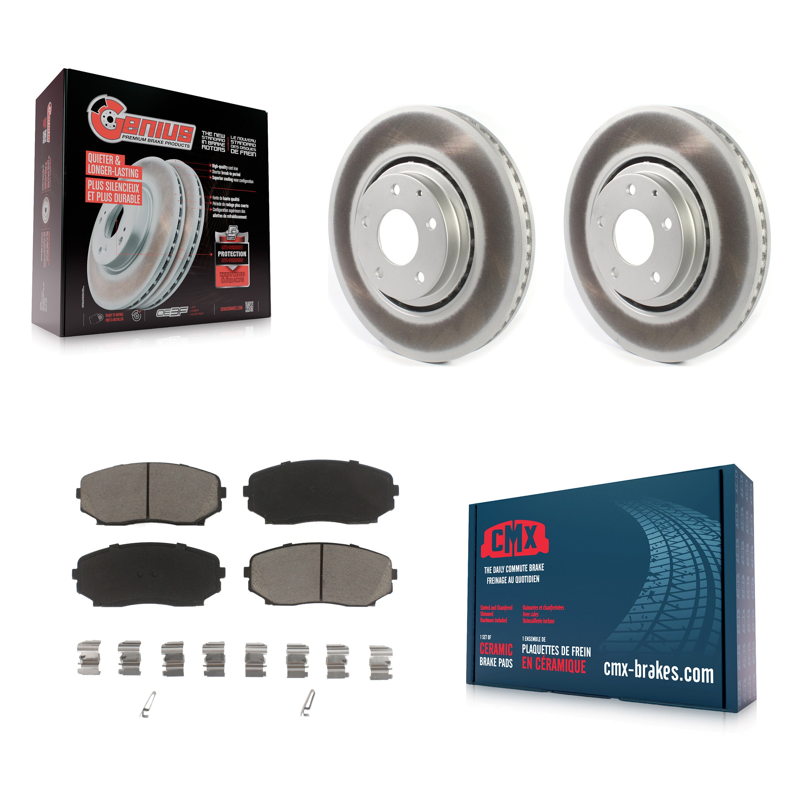 Transit Auto KGC-100058 Disc Brake Kit for 2016-2024 Mazda CX-5, Mazda CX-9 - Front