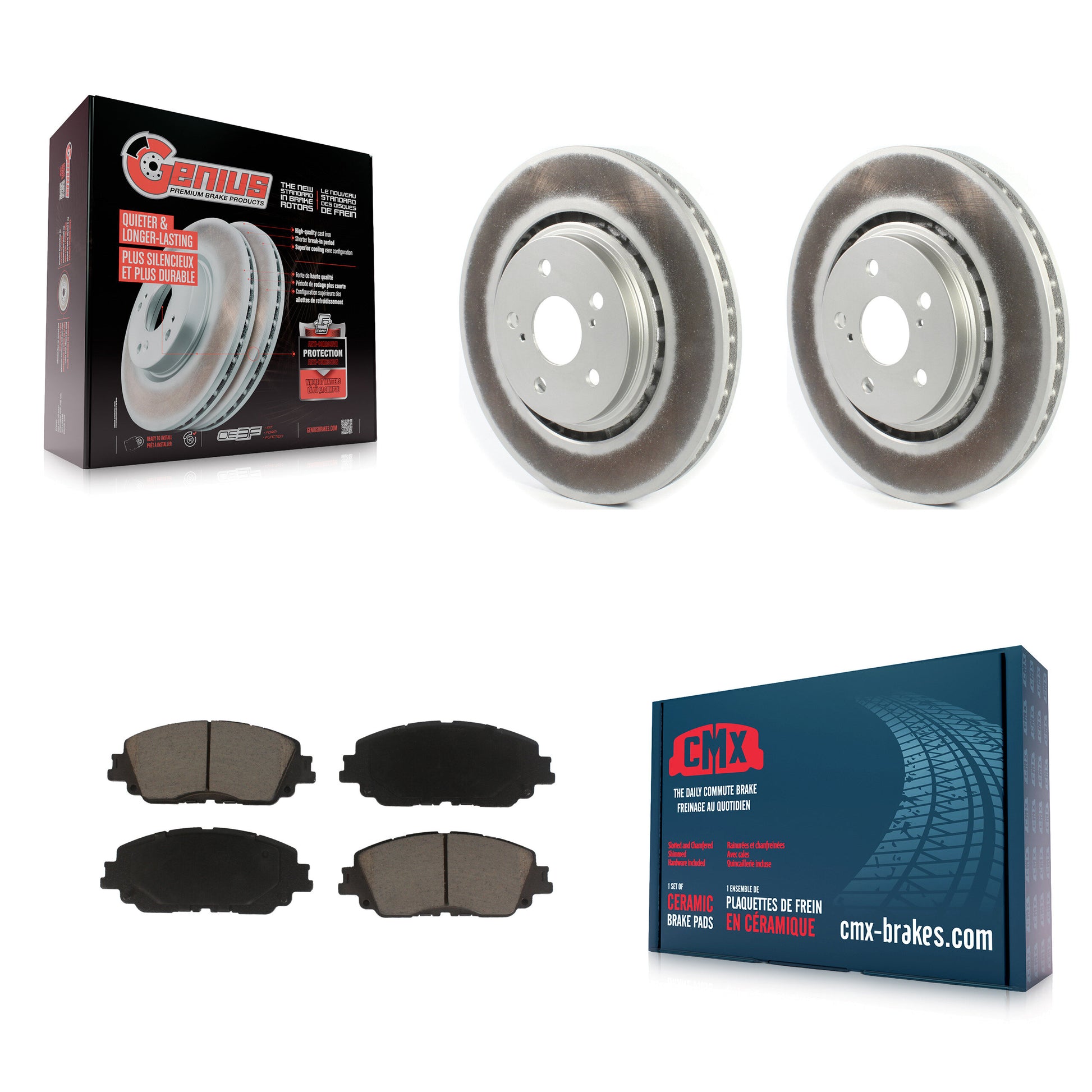 Transit Auto KGC-100068 Disc Brake Kit for 2020-2023 Toyota Camry - Front