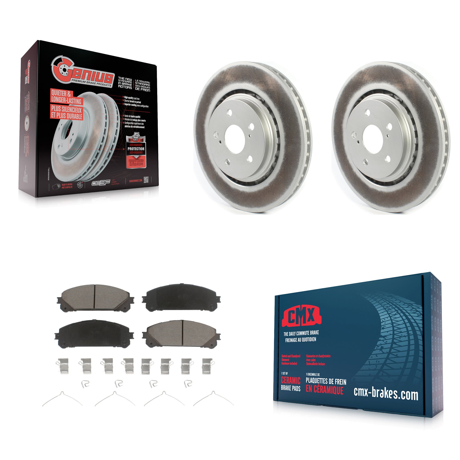 Transit Auto KGC-100069 Disc Brake Kit for 2016-2023 Toyota Crown, Lexus NX250 and More - Front