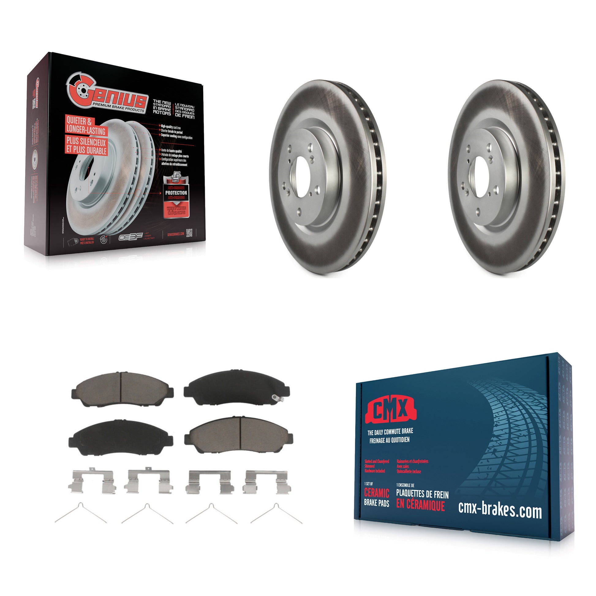 Transit Auto KGC-100080 Disc Brake Kit for 2007-2020 Acura RLX, Acura ZDX and More - Front