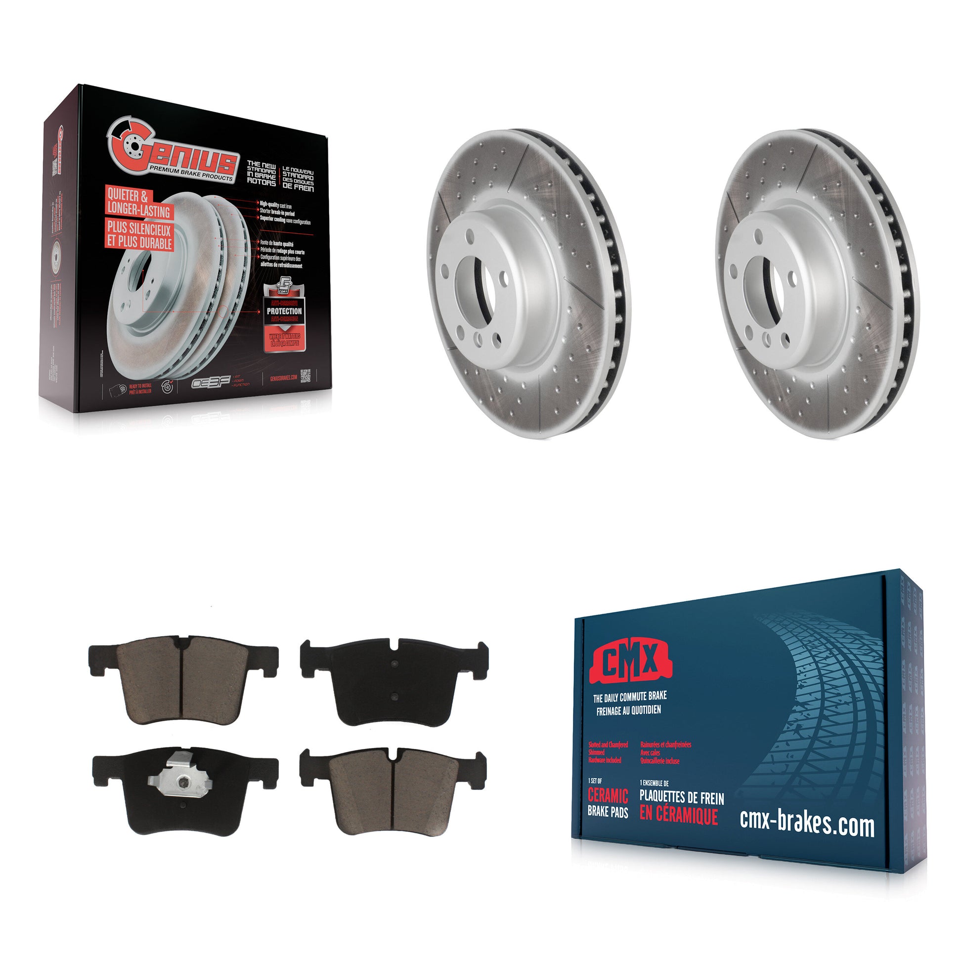 Transit Auto KGC-100085 Disc Brake Kit for 2013-2015 BMW 335i, BMW 335i GT xDrive, BMW 335i xDrive - Front
