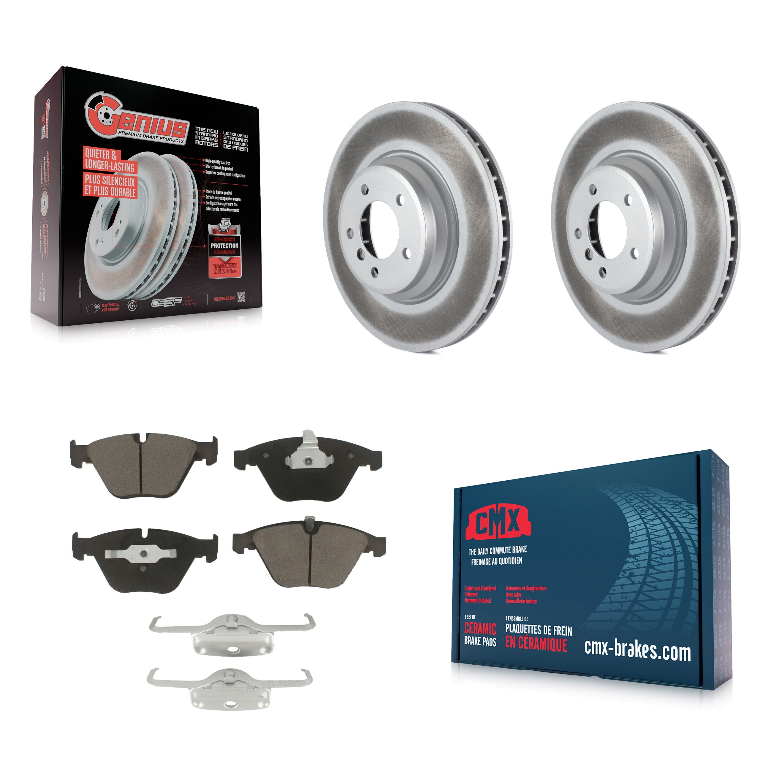Transit Auto KGC-100089 Disc Brake Kit for 2007-2013 BMW X1, BMW 335i and More - Front