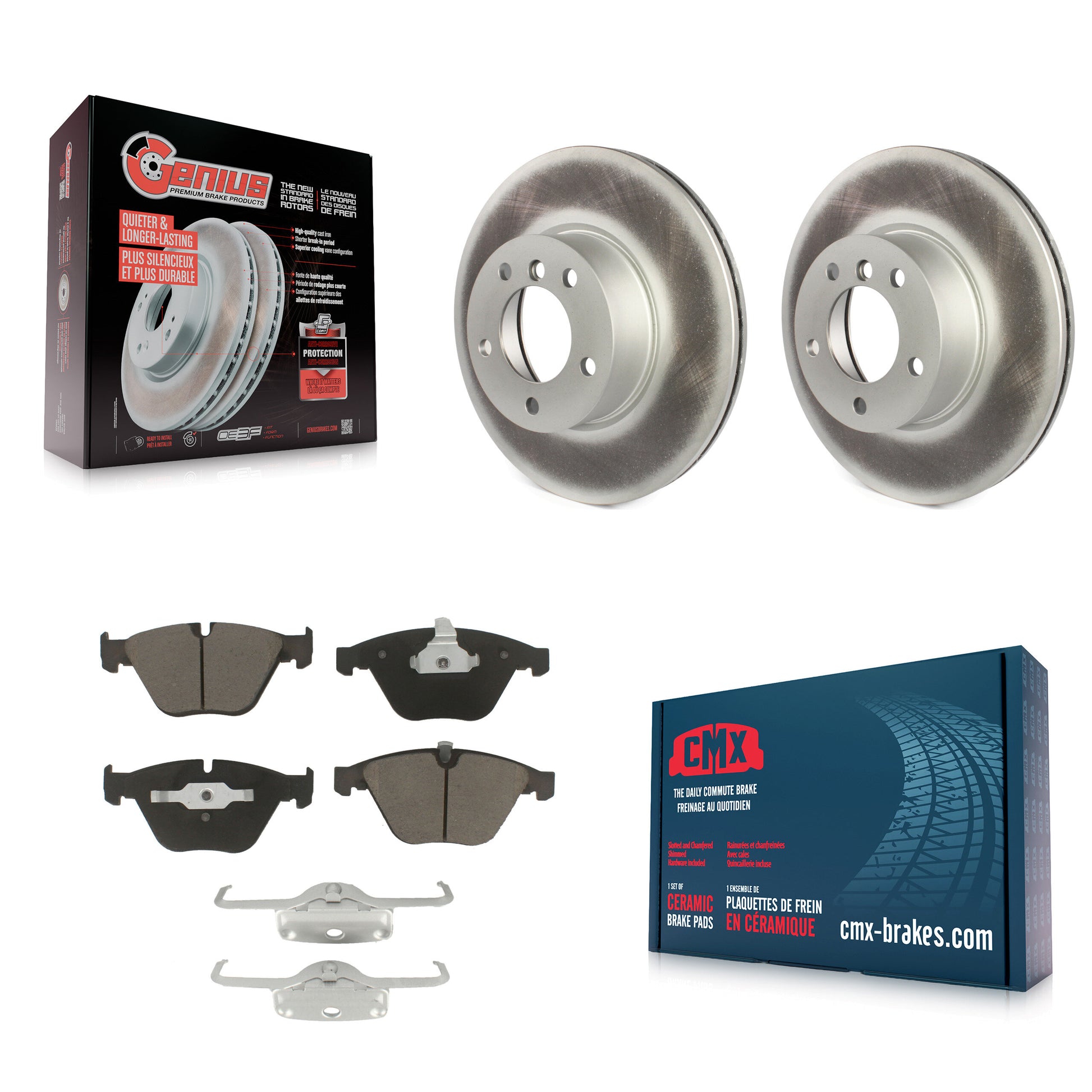 Transit Auto KGC-100090 Disc Brake Kit for 2008-2015 BMW X1, BMW 328i and More - Front