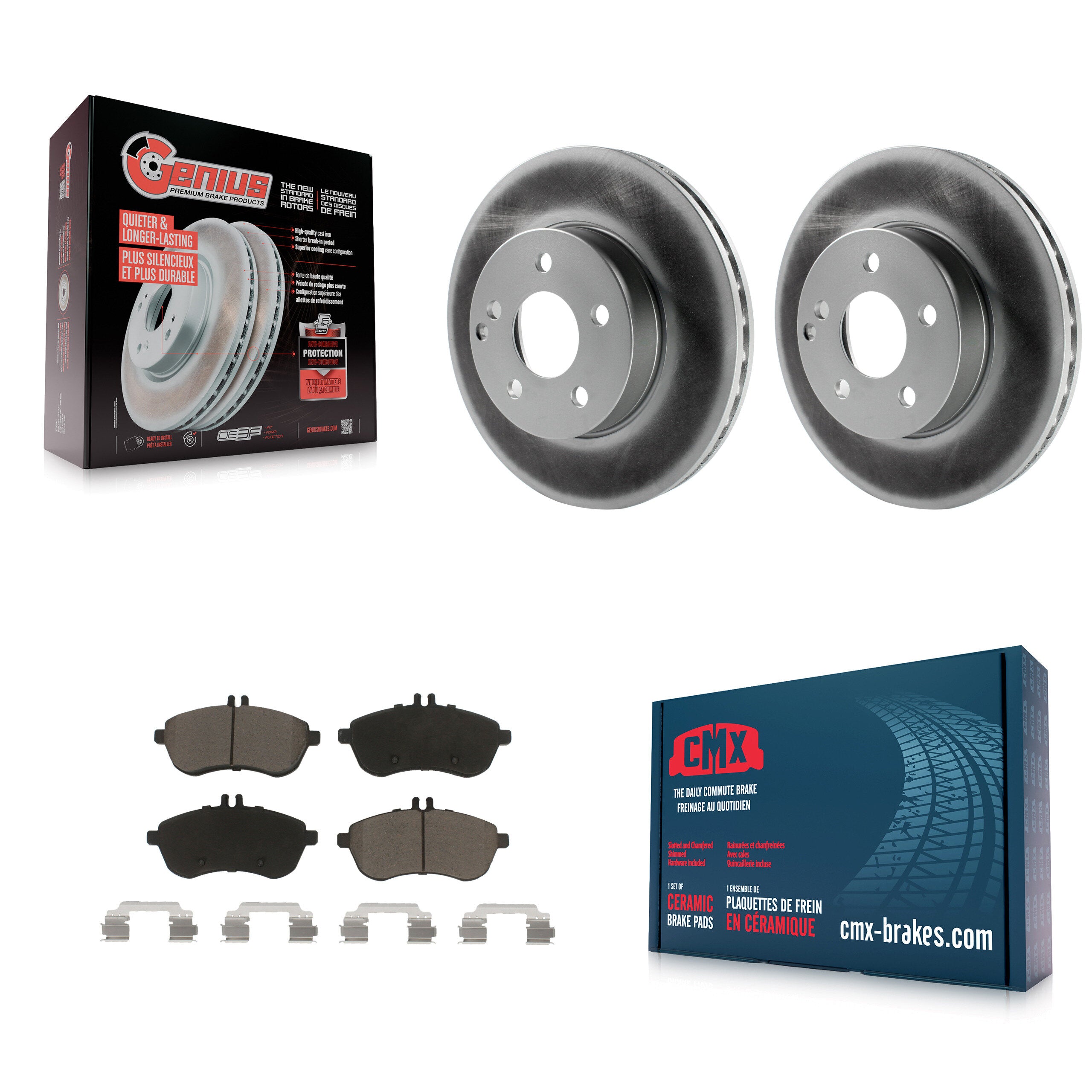 Transit Auto KGC-100093 Disc Brake Kit for 2008-2015 Mercedes-Benz C250, Mercedes-Benz C230, Mercedes-Benz C300 - Front