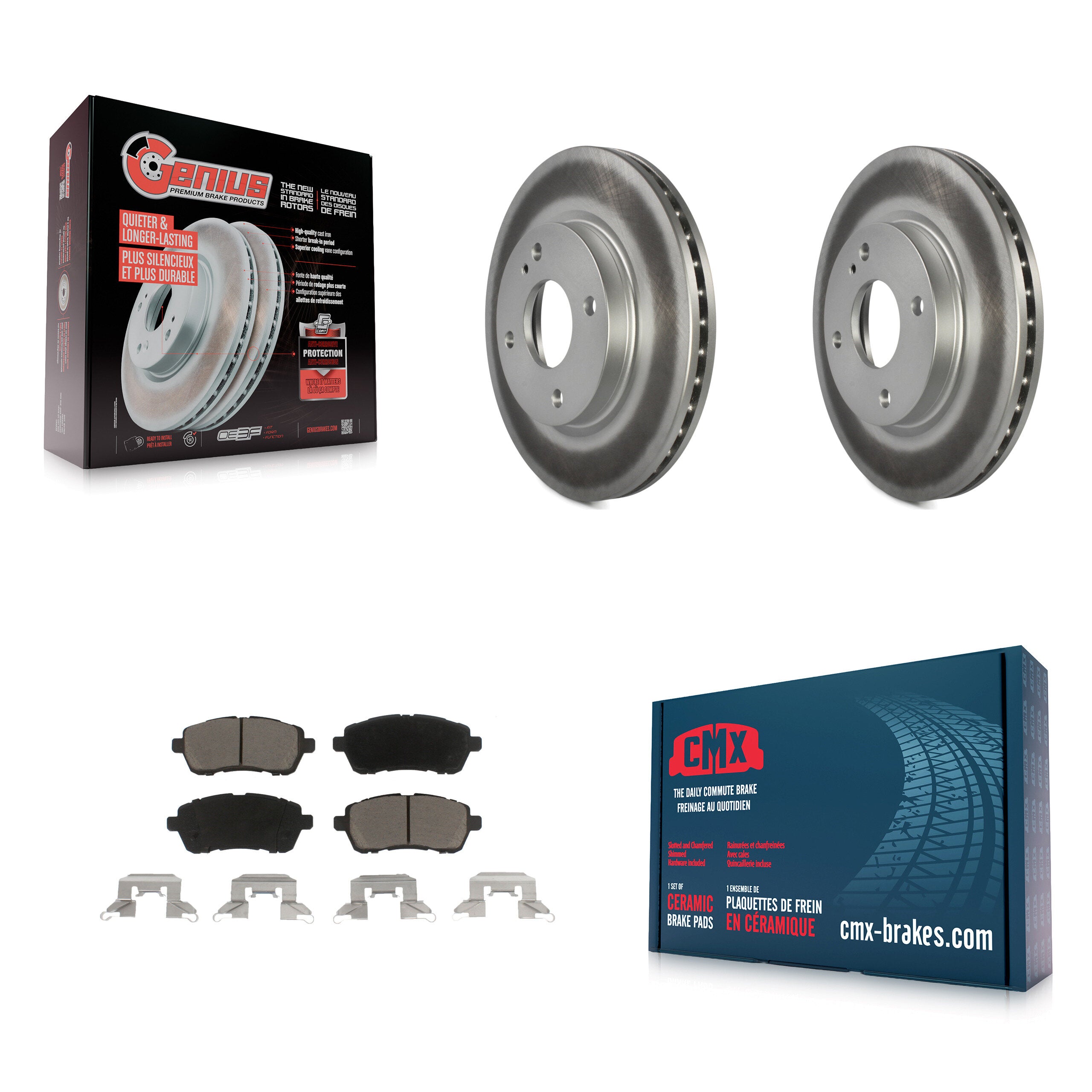 Transit Auto KGC-100106 Disc Brake Kit for 2011-2019 Ford Fiesta - Front