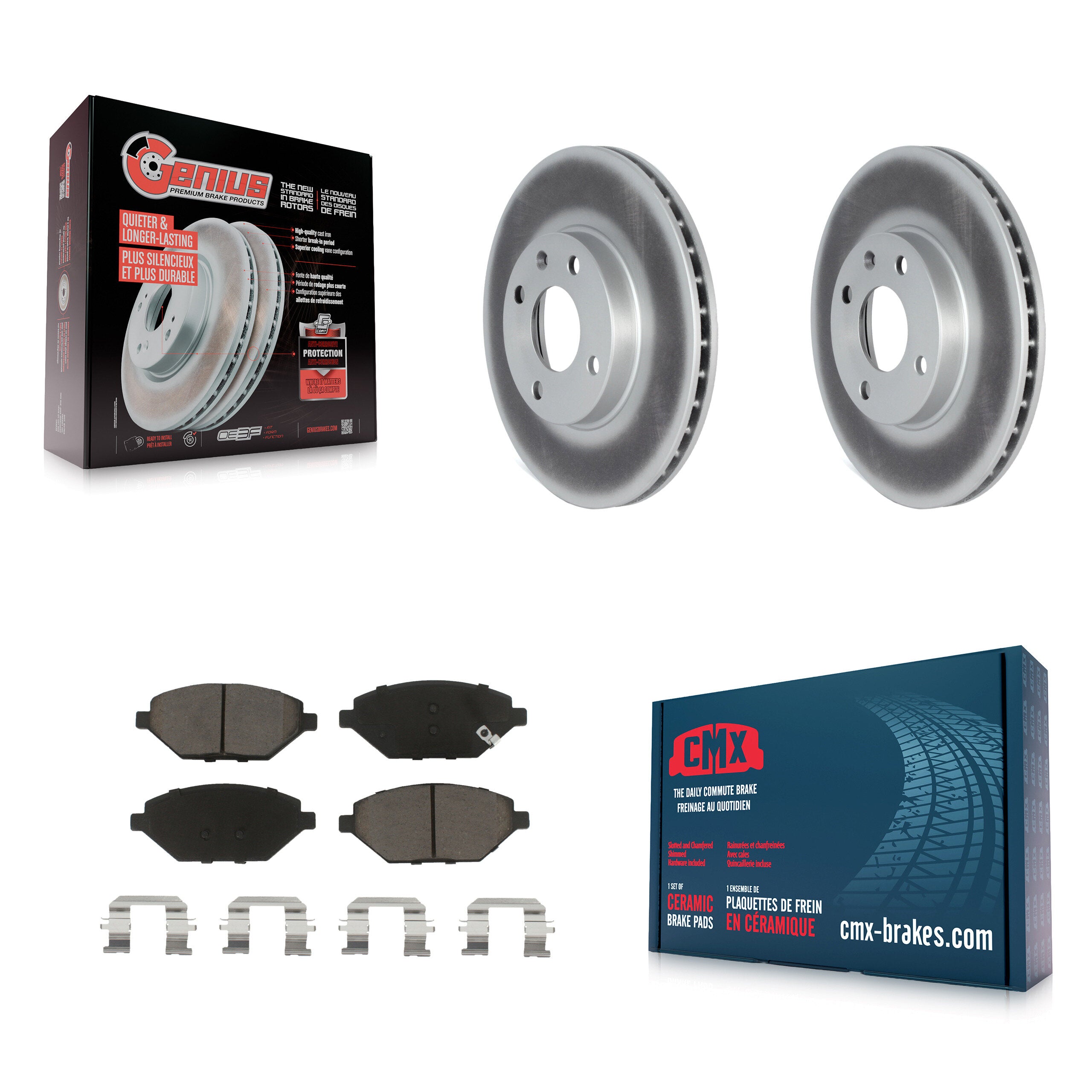 Transit Auto KGC-100110 Disc Brake Kit for 2016-2022 Chevrolet Spark - Front