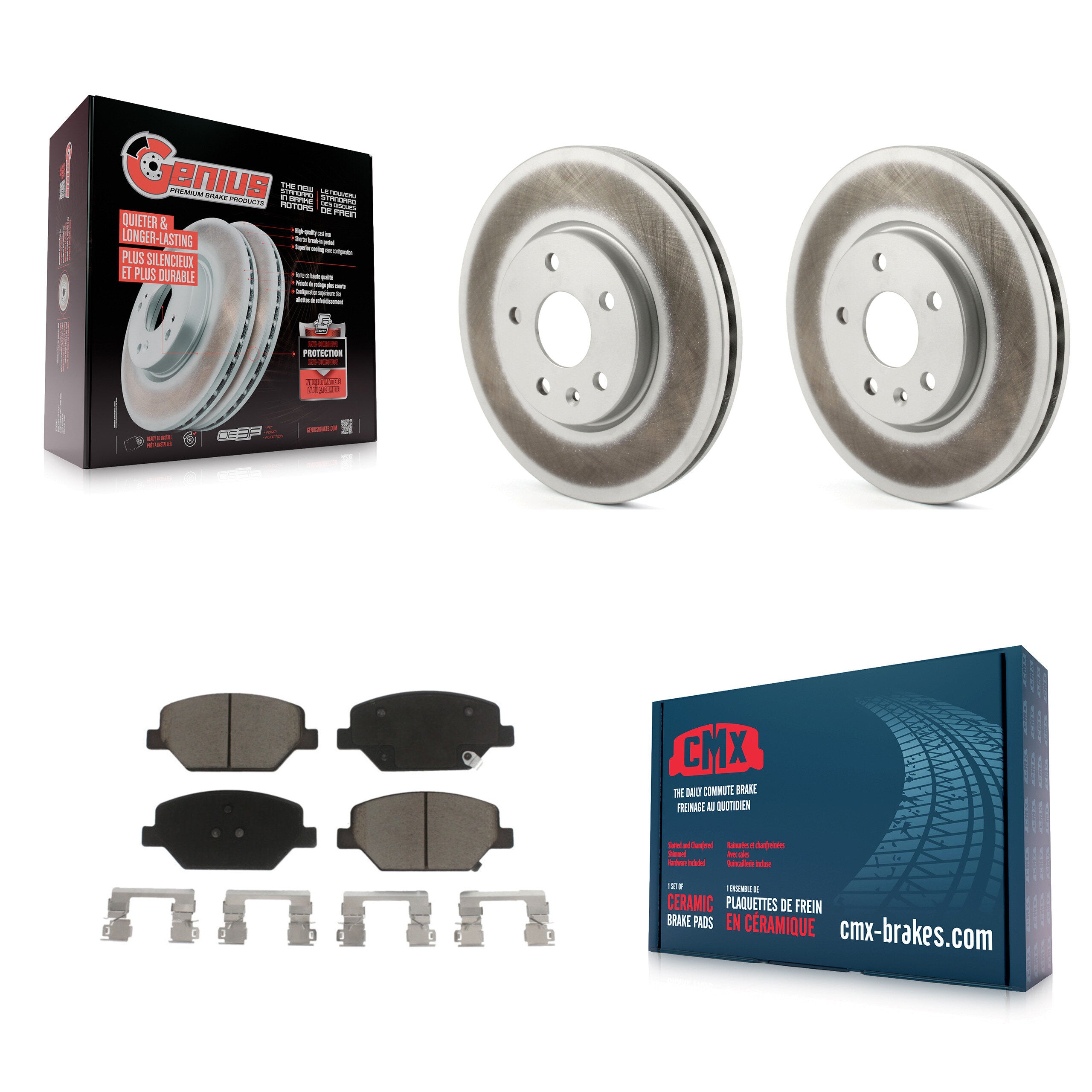 Transit Auto KGC-100112 Disc Brake Kit for 2019 Buick Envision, Cadillac XT4 - Front