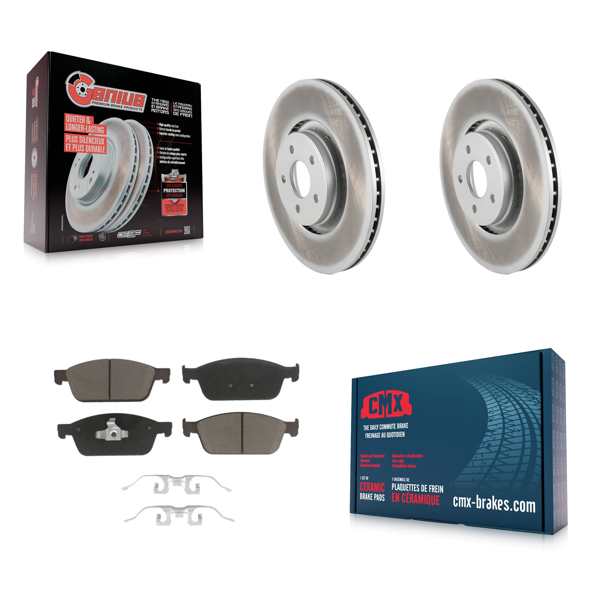 Transit Auto KGC-100114 Disc Brake Kit for 2013-2019 Lincoln MKC, Ford Focus - Front