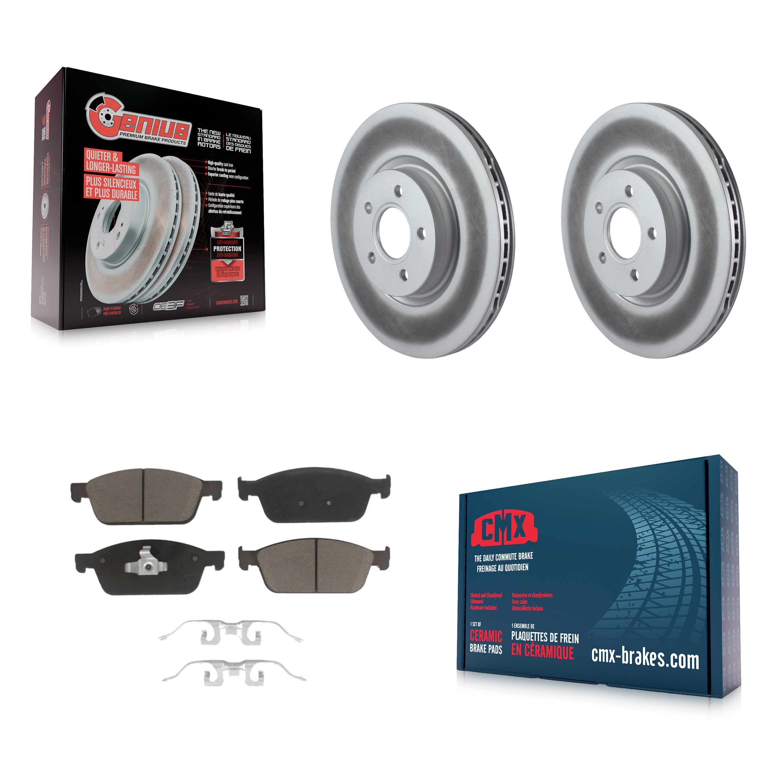 Transit Auto KGC-100116 Disc Brake Kit for 2013-2018 Ford Focus - Front