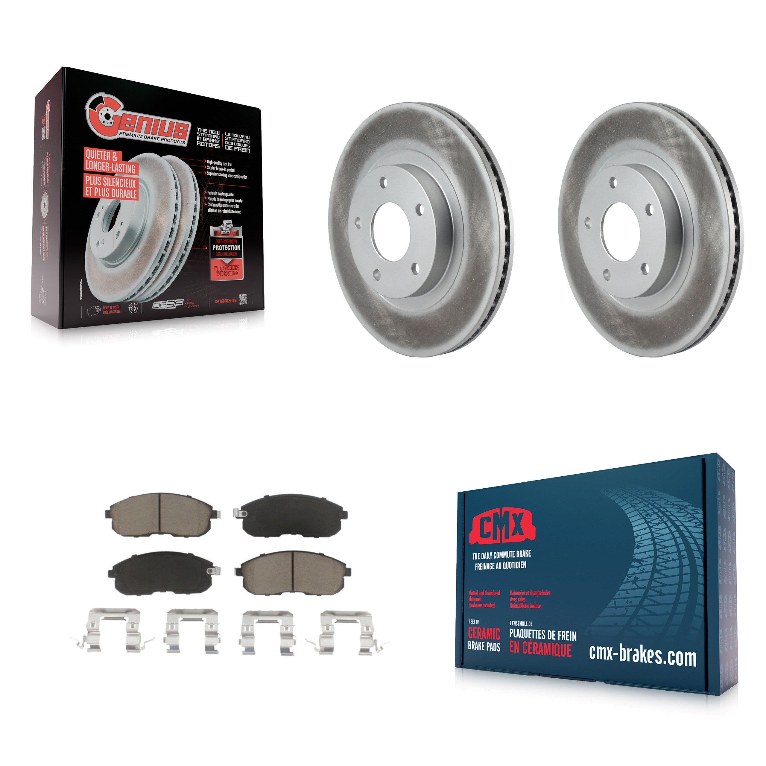 Transit Auto KGC-100123 Disc Brake Kit for 2002-2006 Nissan Altima, INFINITI I35, Nissan Maxima - Front