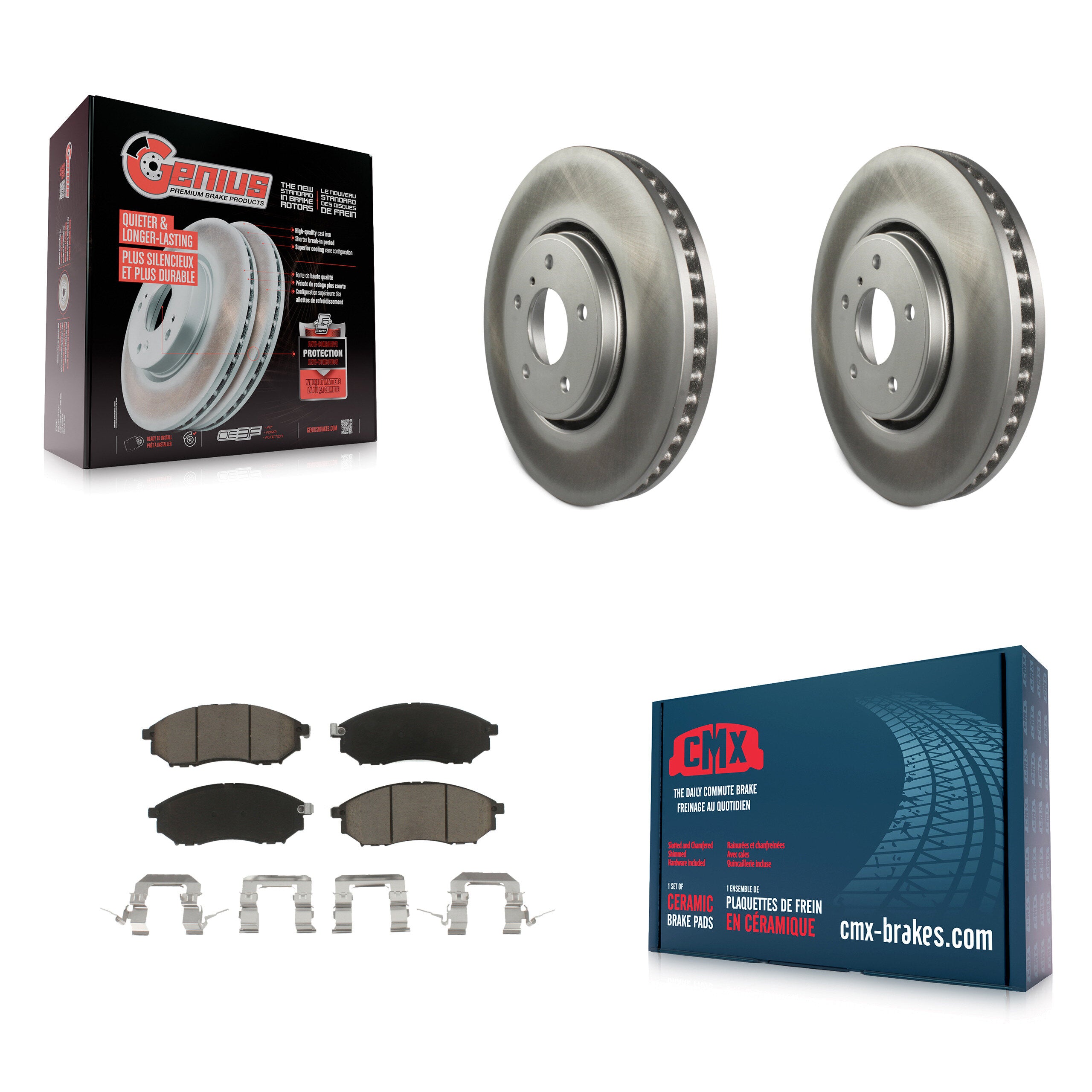 Transit Auto KGC-100124 Disc Brake Kit for 2006-2013 INFINITI FX37, INFINITI FX35, INFINITI FX45 - Front