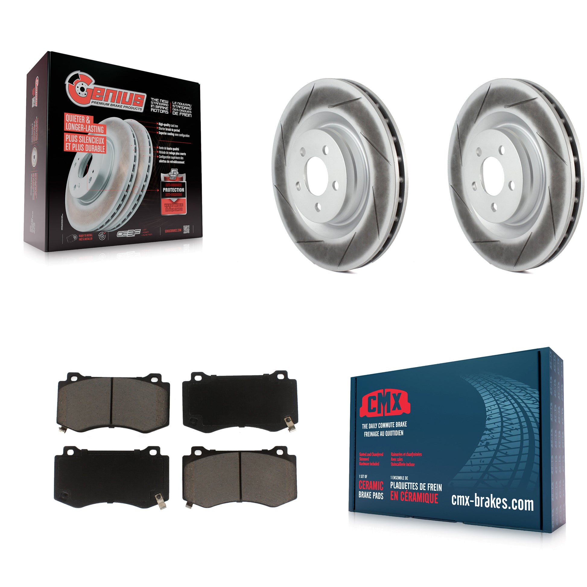 Transit Auto KGC-100125 Disc Brake Kit for 2005-2023 Dodge Challenger, Dodge Charger and More - Front