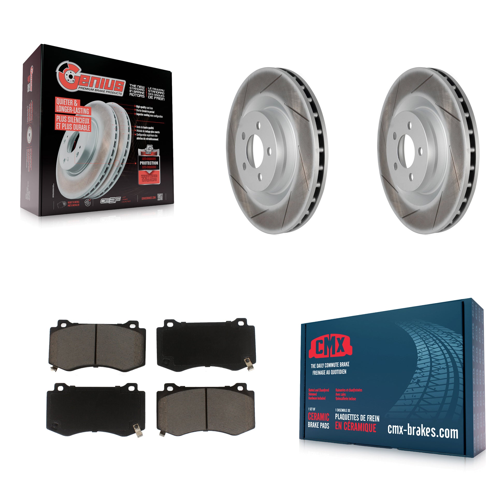 Transit Auto KGC-100126 Disc Brake Kit for 2005-2023 Dodge Challenger, Dodge Charger and More - Front