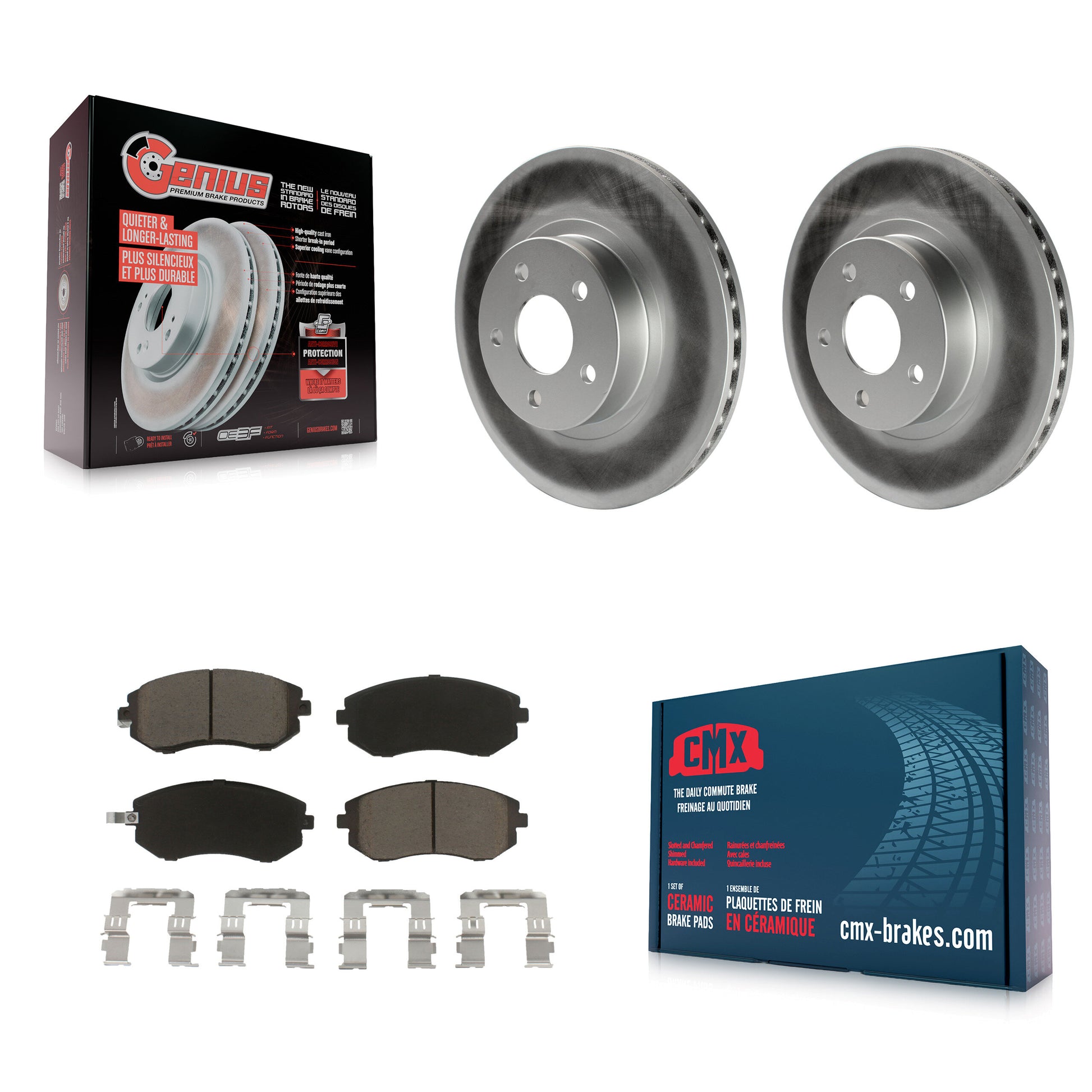 Transit Auto KGC-100134 Disc Brake Kit for 2002-2010 Subaru Impreza, Saab 9-2X, Subaru Legacy - Front