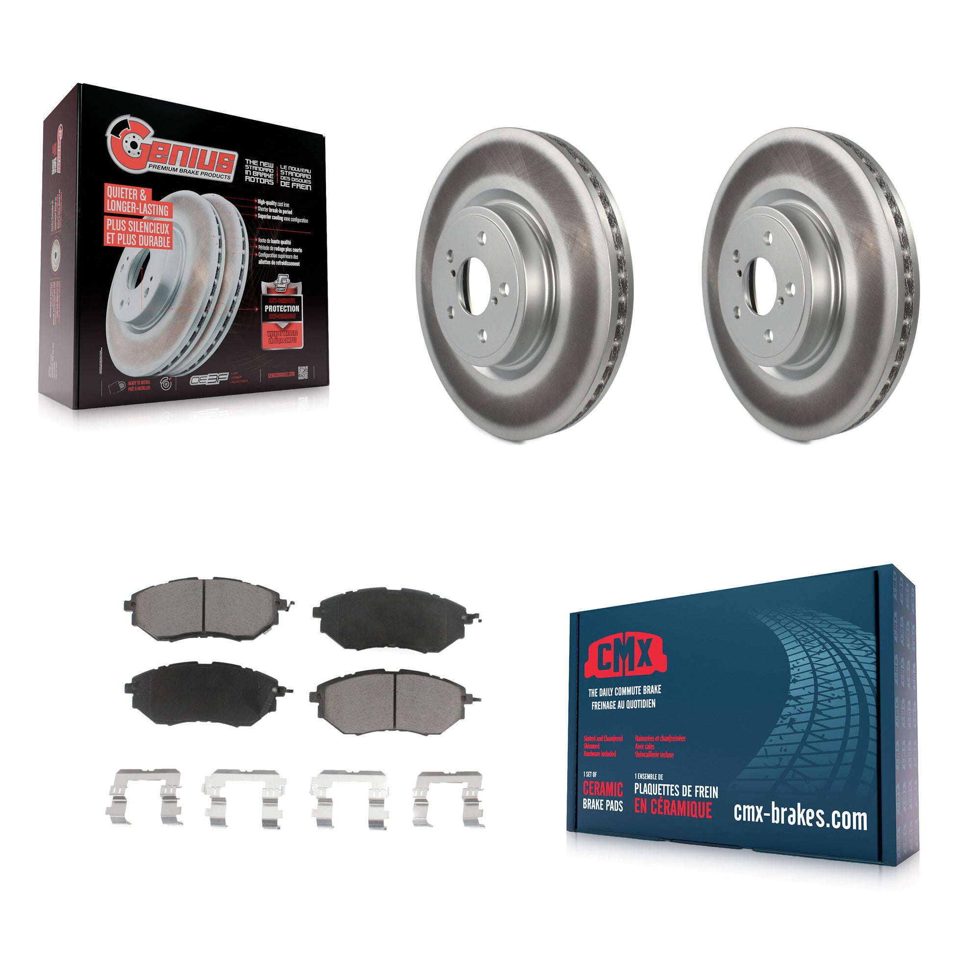 Transit Auto KGC-100139 Disc Brake Kit for 2005-2018 Subaru Forester, Subaru Legacy, Subaru Outback - Front