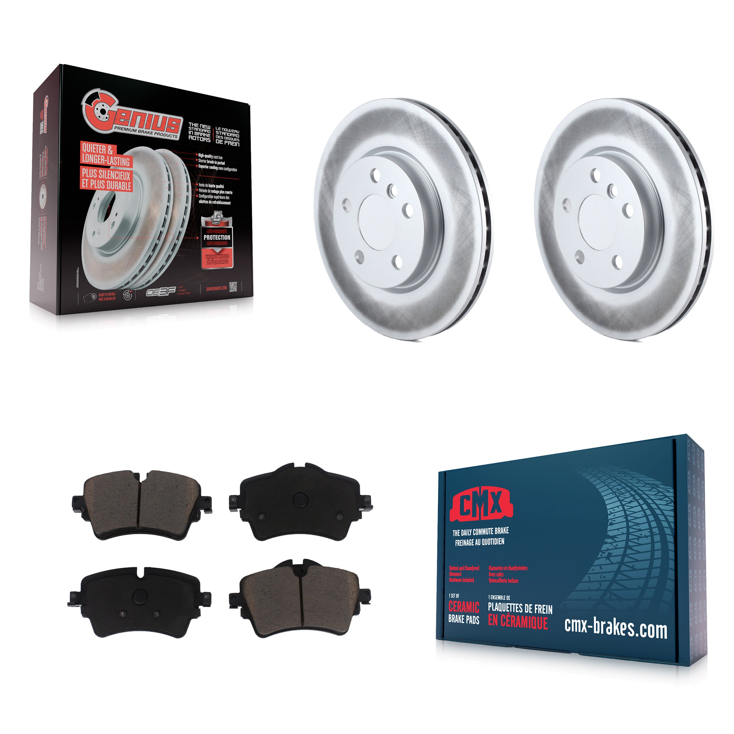 Transit Auto KGC-100142 Disc Brake Kit for 2015-2021 Mini Cooper, Mini Cooper Clubman - Front