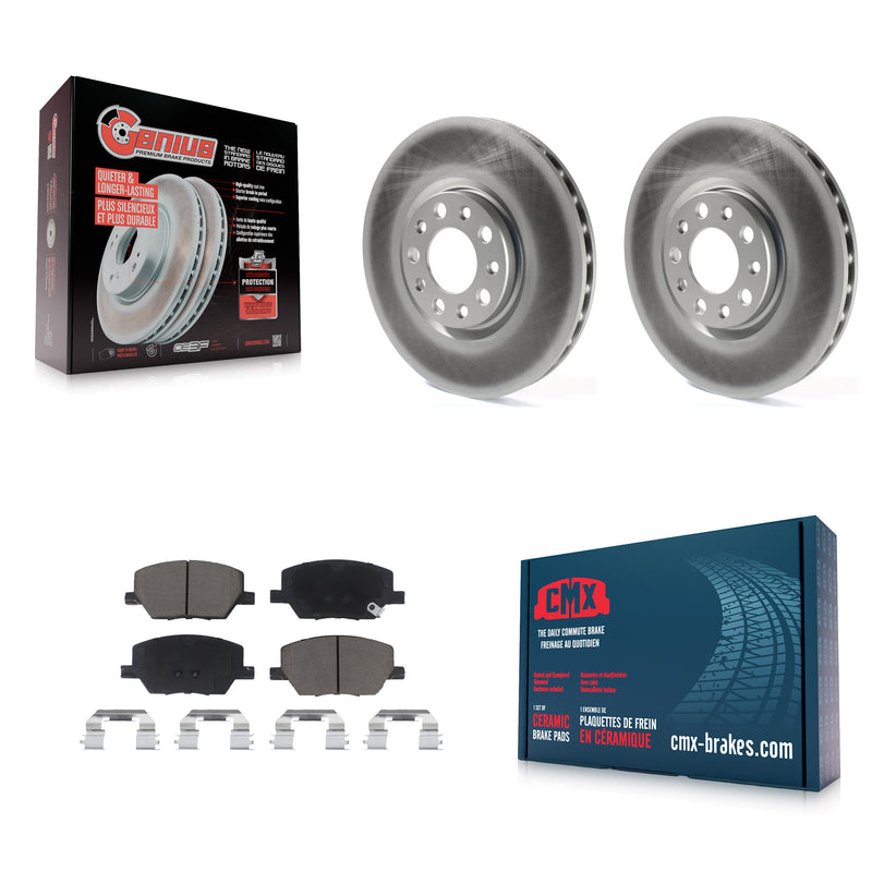Transit Auto KGC-100147 Disc Brake Kit for 2015-2022 Jeep Compass, Fiat 500X, Jeep Renegade - Front