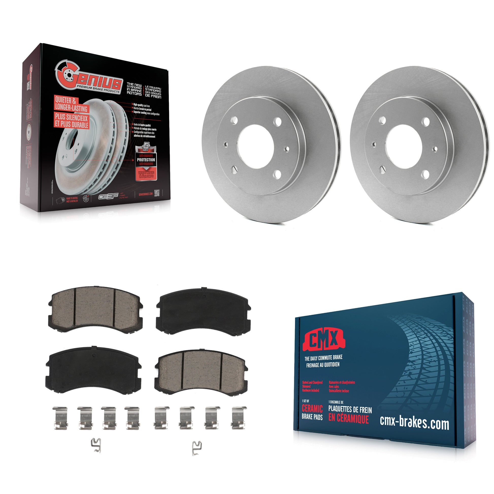 Transit Auto KGC-100164 Disc Brake Kit for 2002-2007 Mitsubishi Lancer - Front