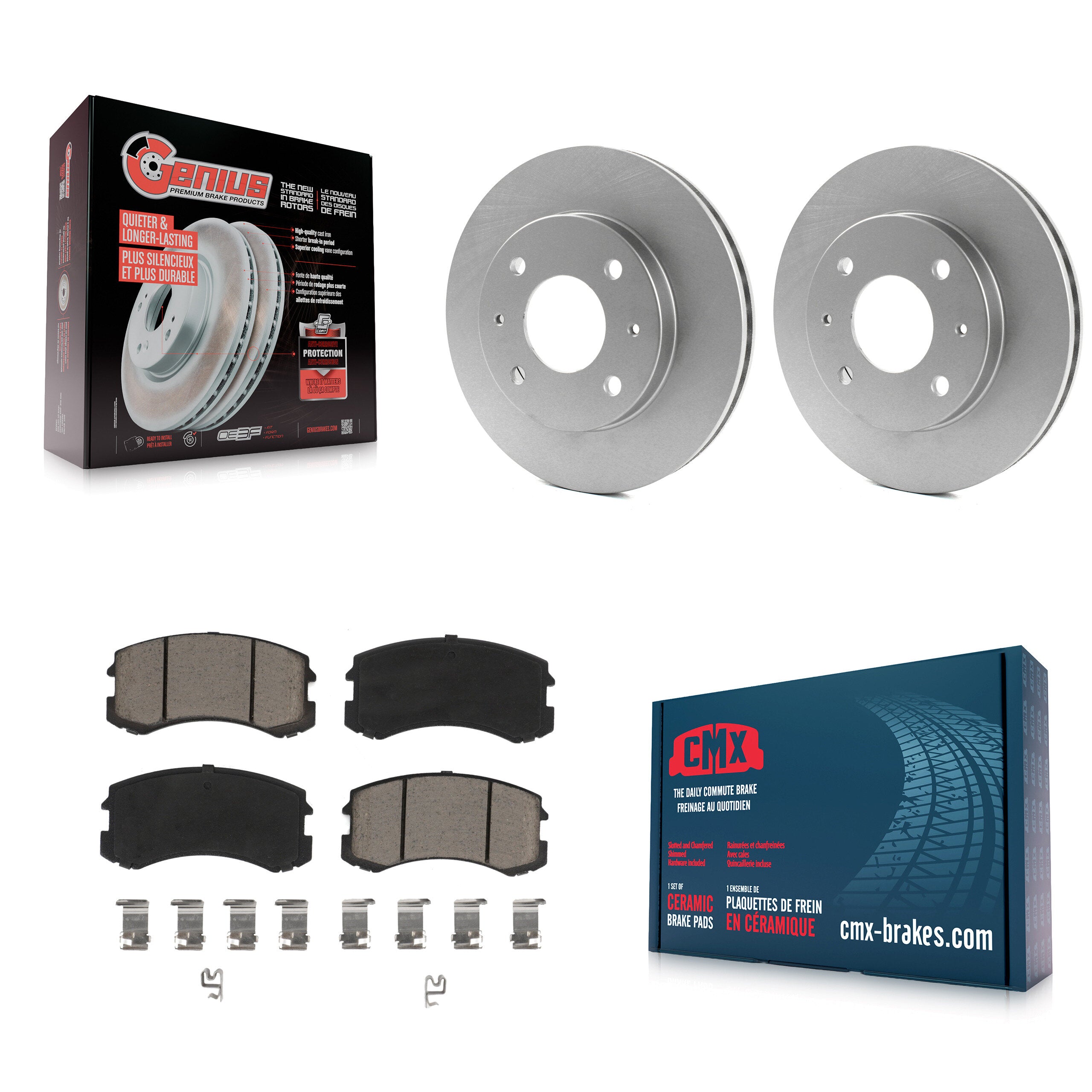 Transit Auto KGC-100164 Disc Brake Kit for 2002-2007 Mitsubishi Lancer - Front