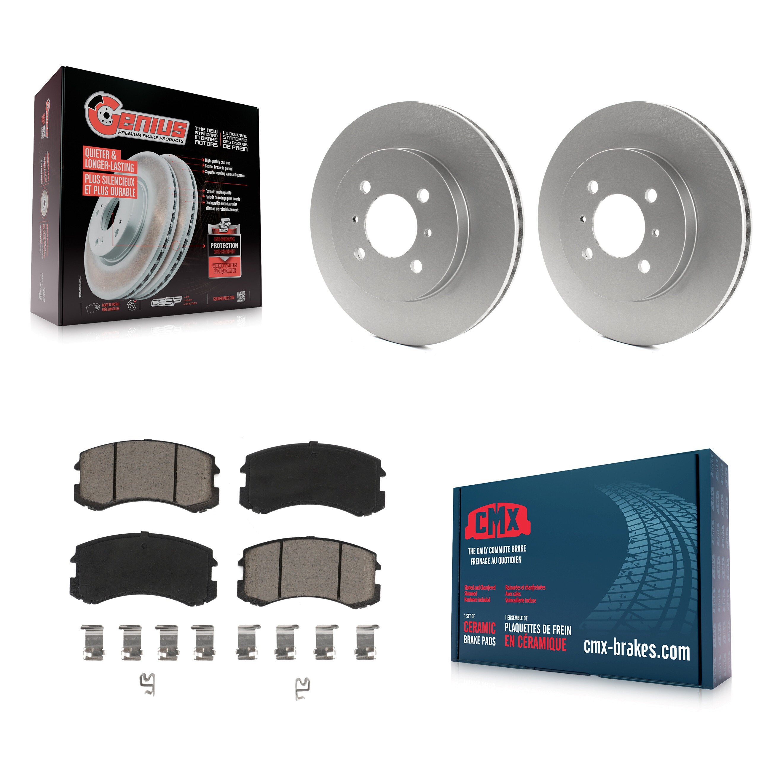 Transit Auto KGC-100165 Disc Brake Kit for 2002-2007 Mitsubishi Lancer - Front