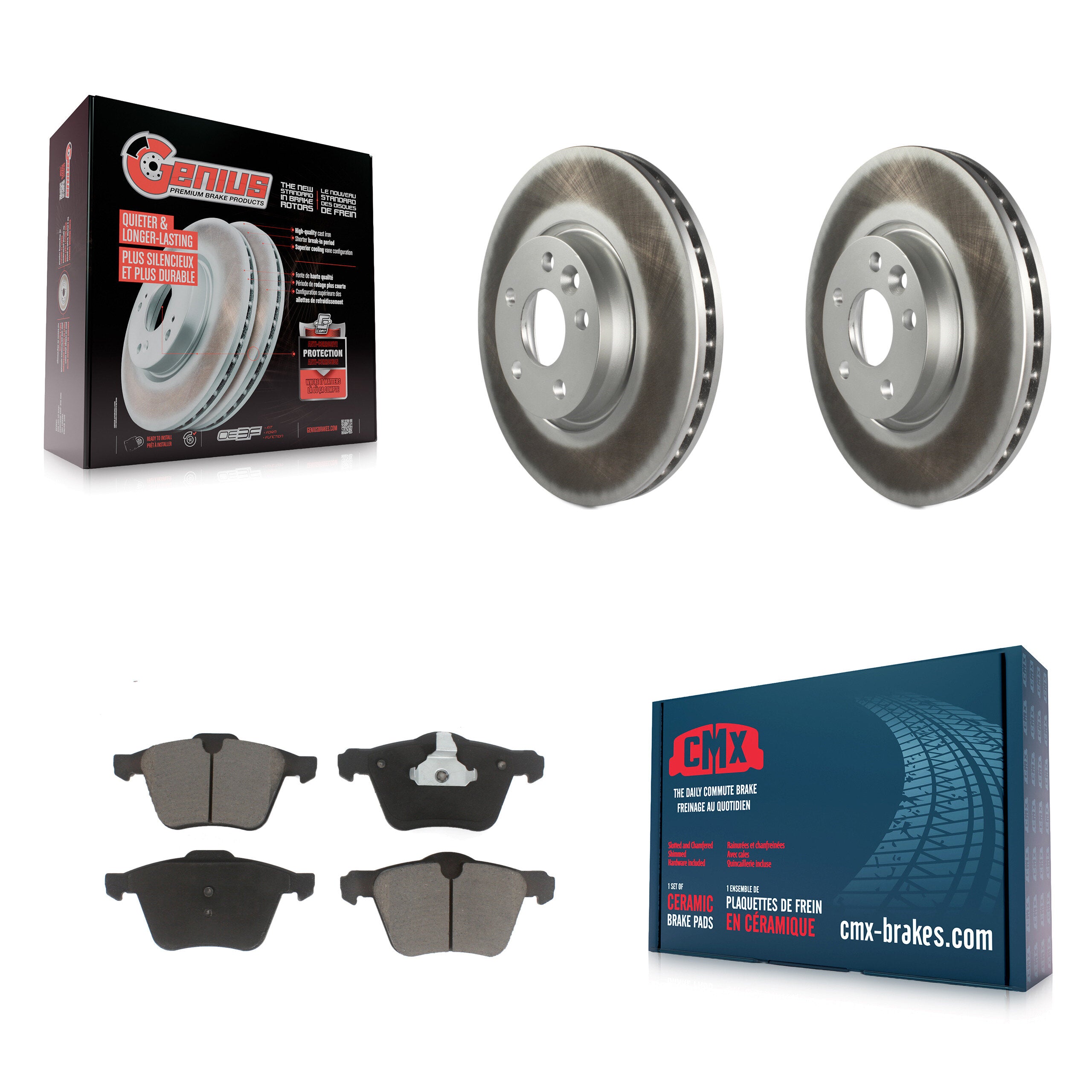 Transit Auto KGC-100185 Disc Brake Kit for 2008 Volvo V70 - Front