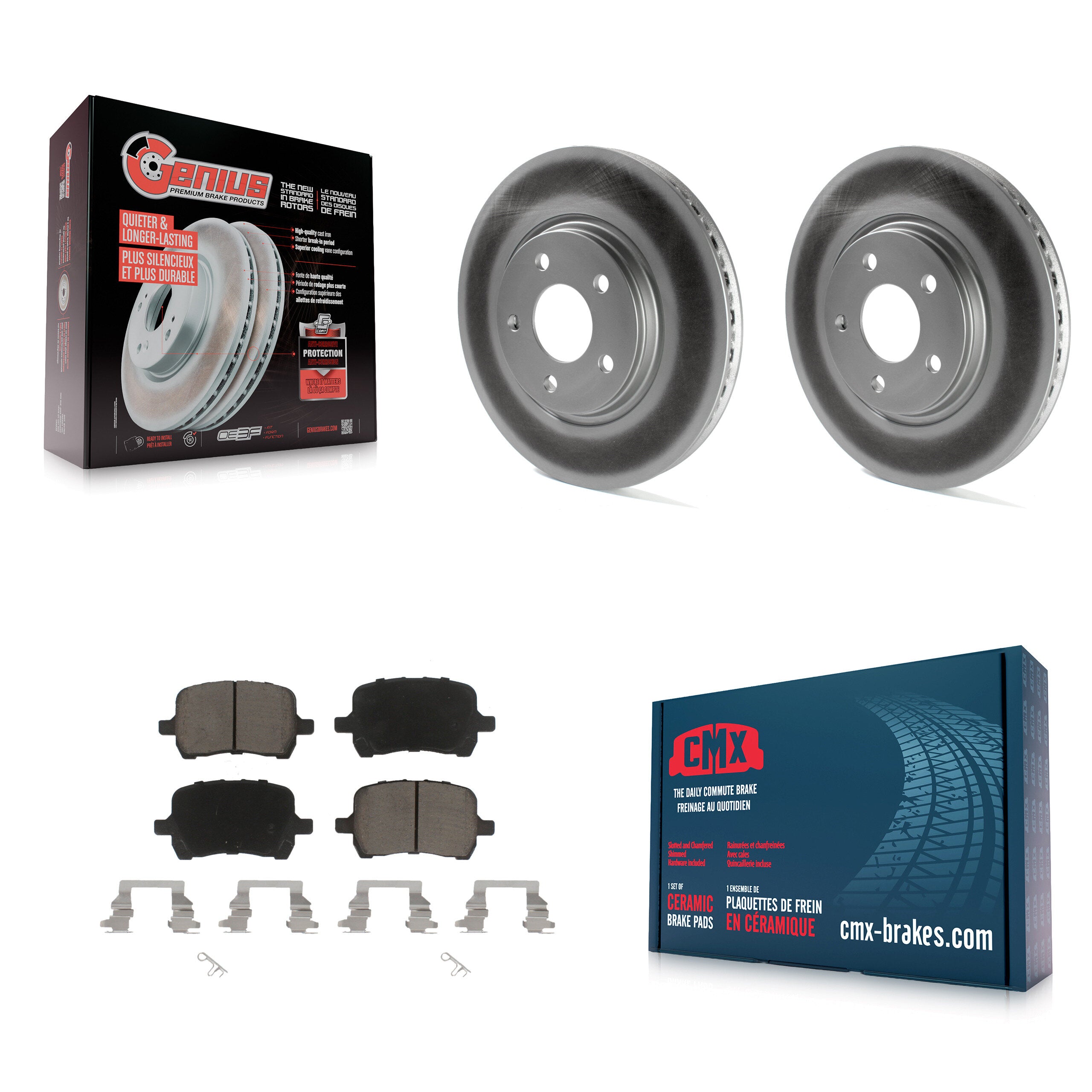 Transit Auto KGC-100187 Disc Brake Kit for 2004-2012 Chevrolet Malibu, Pontiac G5 and More - Front