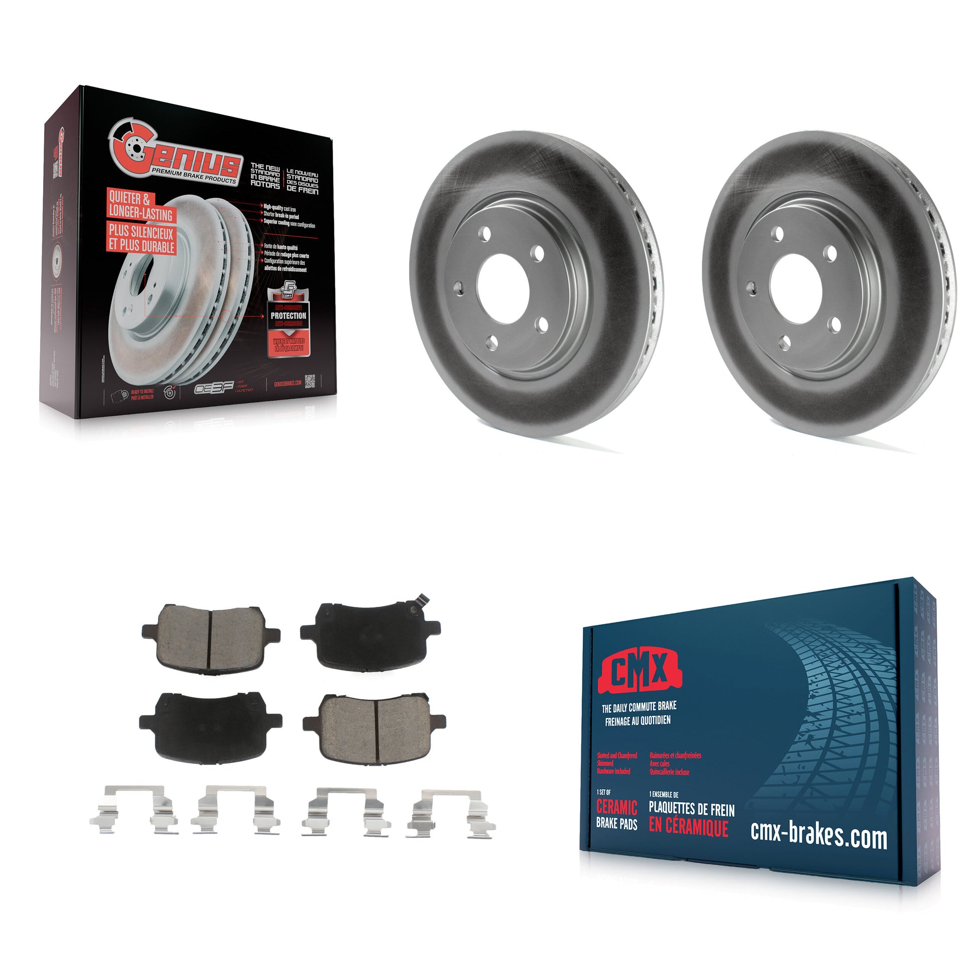 Transit Auto KGC-100188 Disc Brake Kit for 2004-2010 Chevrolet HHR, Pontiac G5 and More - Front